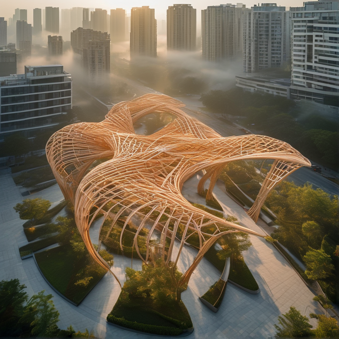 Golden Organic Pavilion