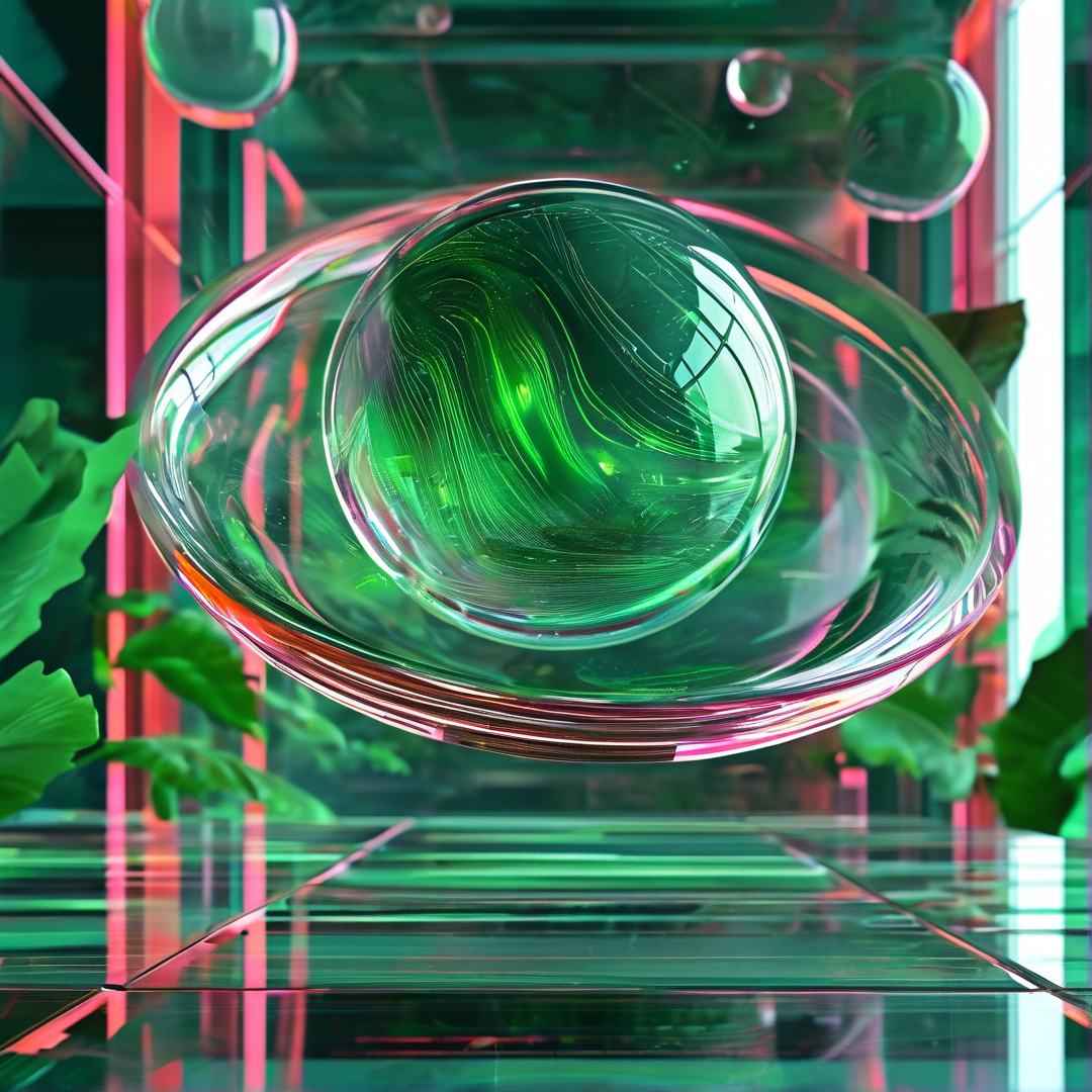 Green Glass Sphere