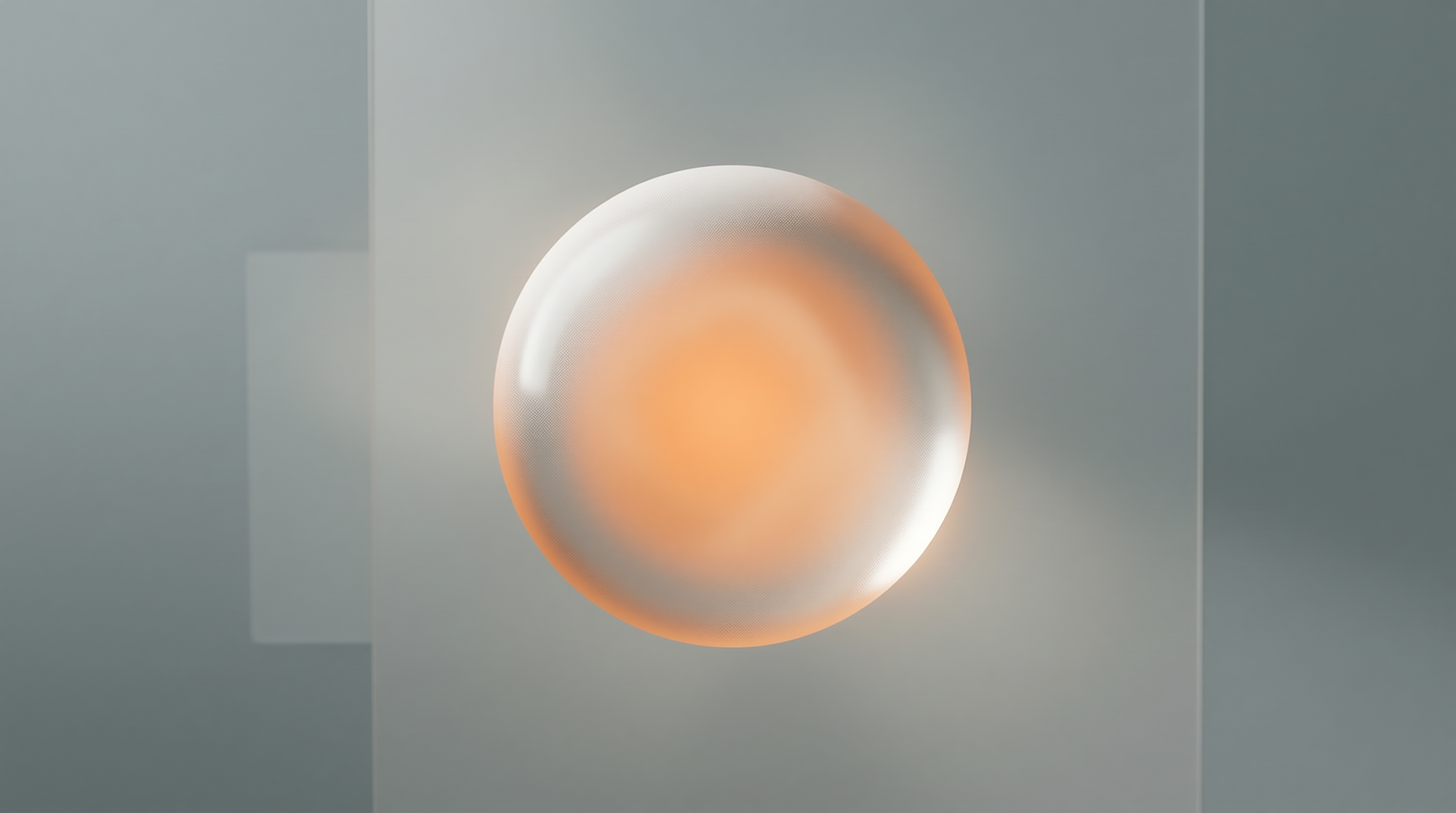 Frosted Glass Orb — Minimal Study