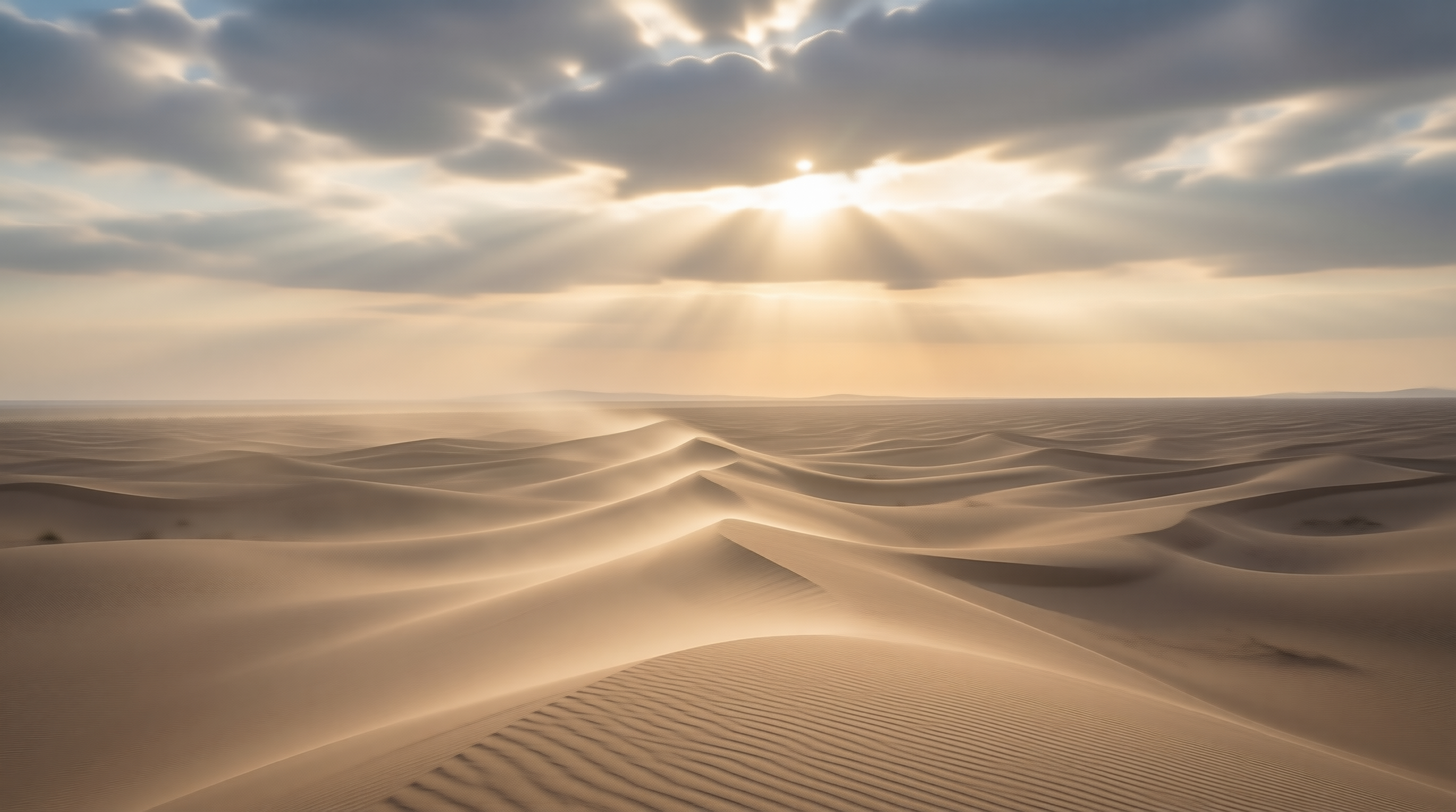 Sunlit Desert Dunes