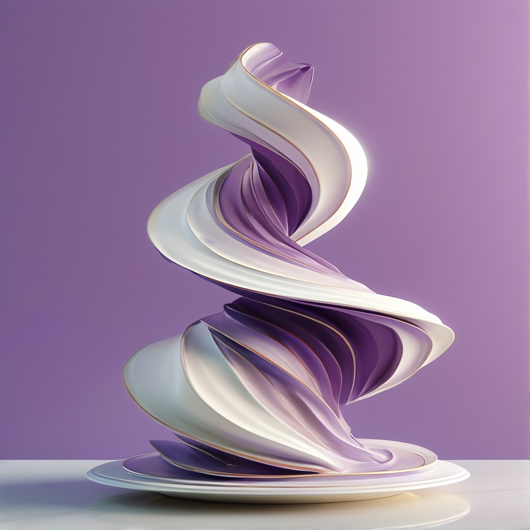 Abstract Purple White Spiral