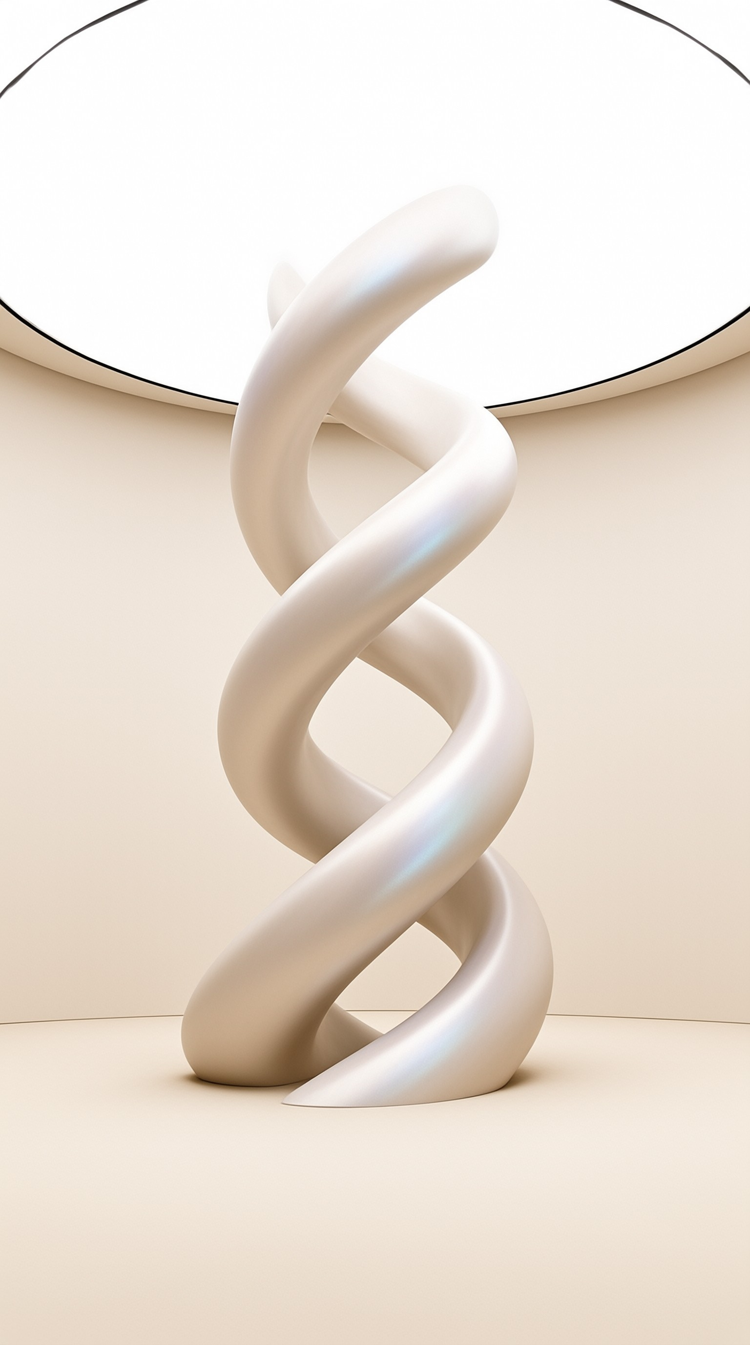 White Spiral Sculpture