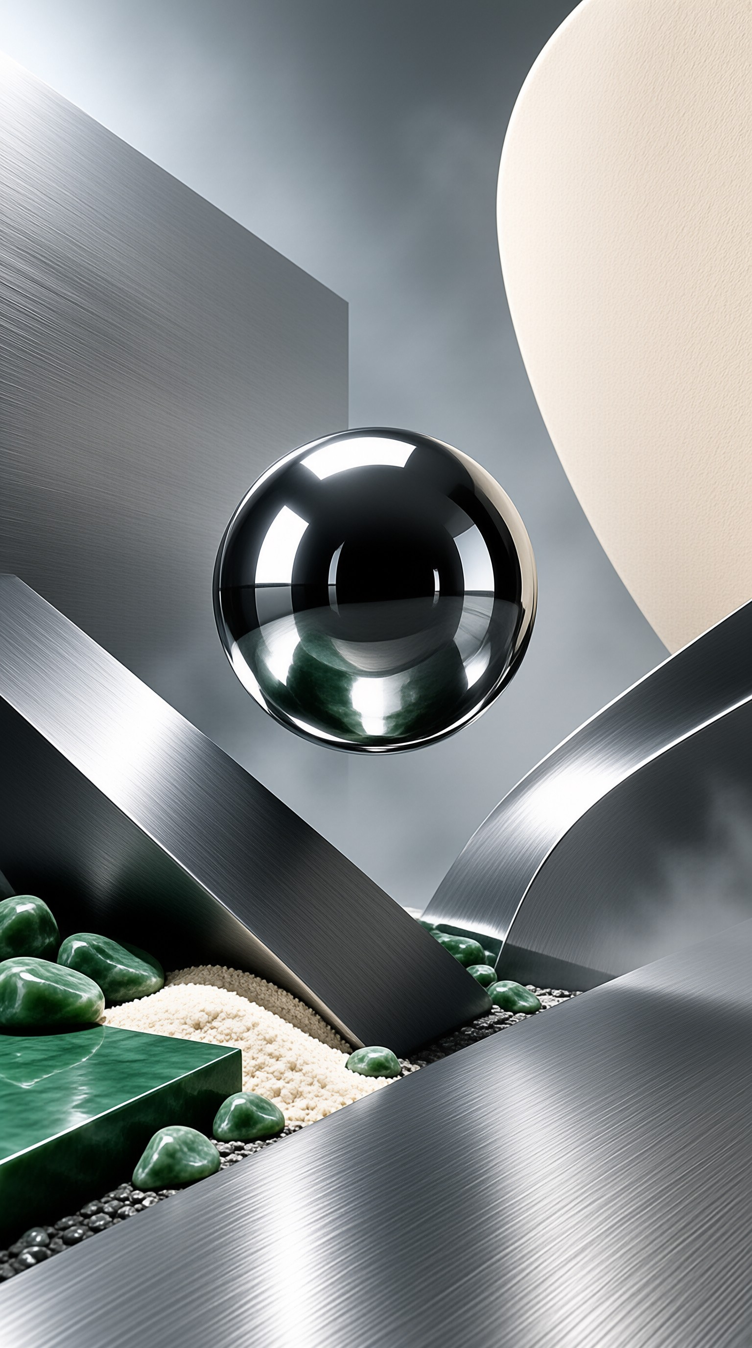 Minimalist Sphere Composition