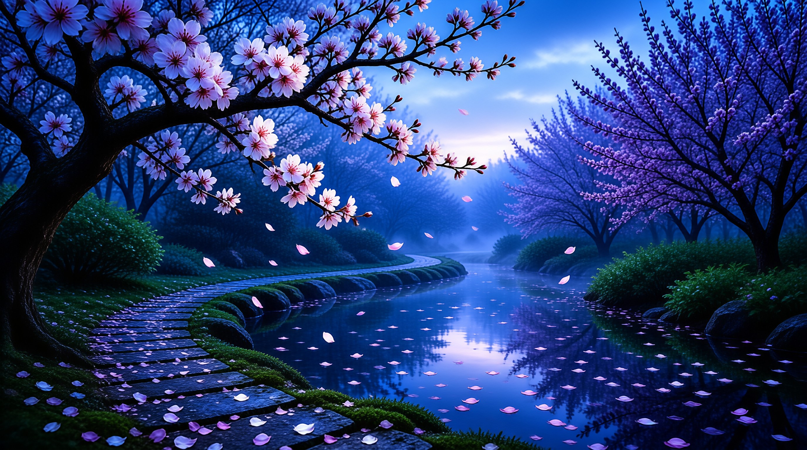 Serene Sakura Landscape