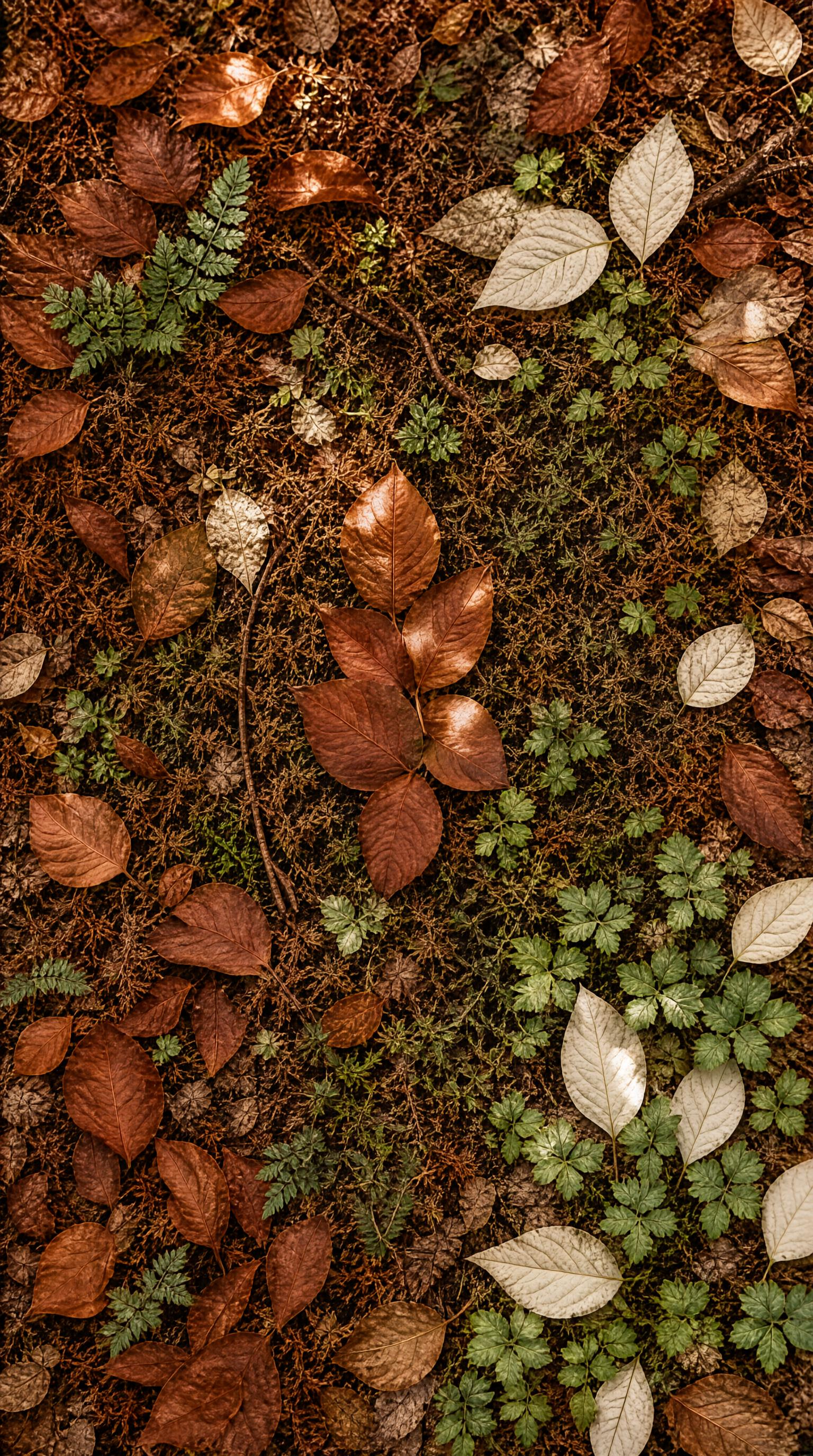 Autumn Leaves on Forest Floor