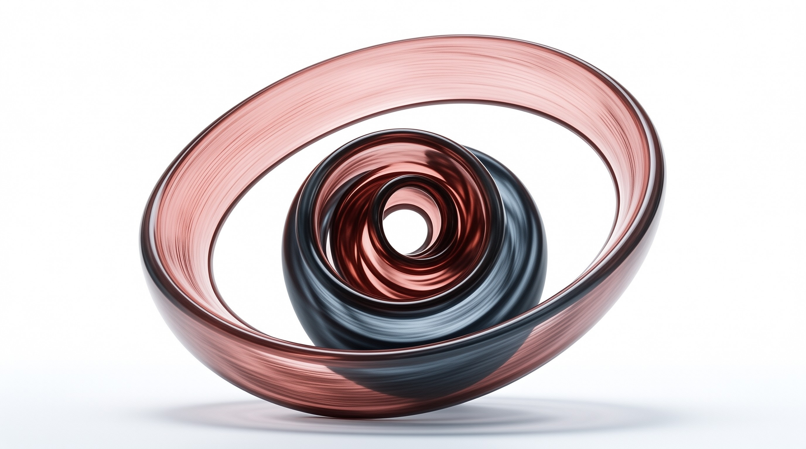 Spiral Glass Sculpture