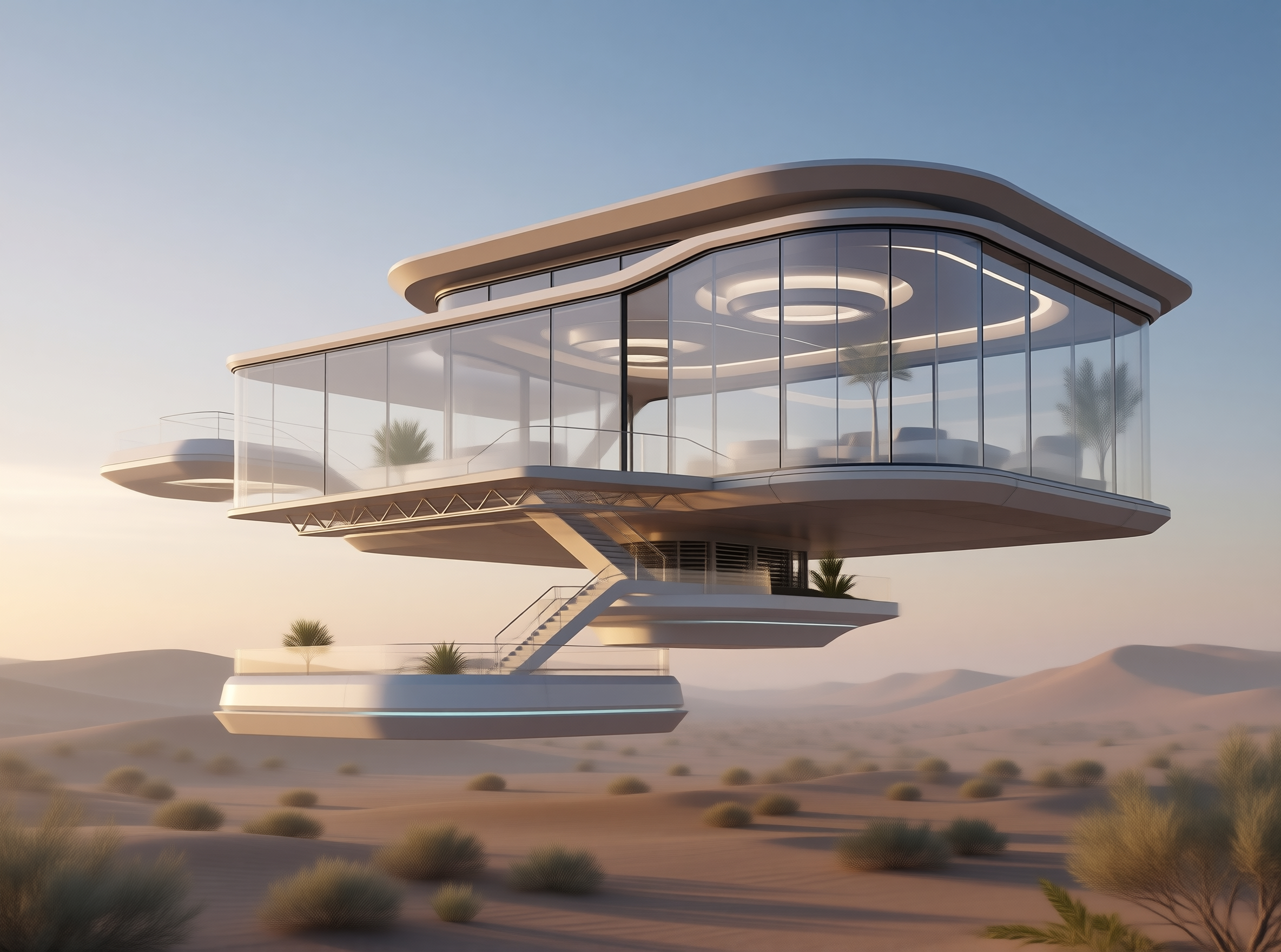 Futuristic Floating House