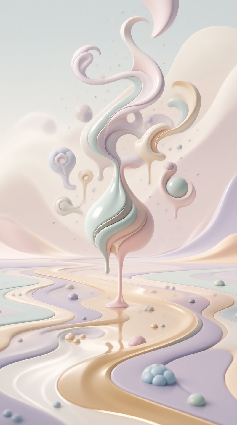 Pastel Liquid Dreamscape