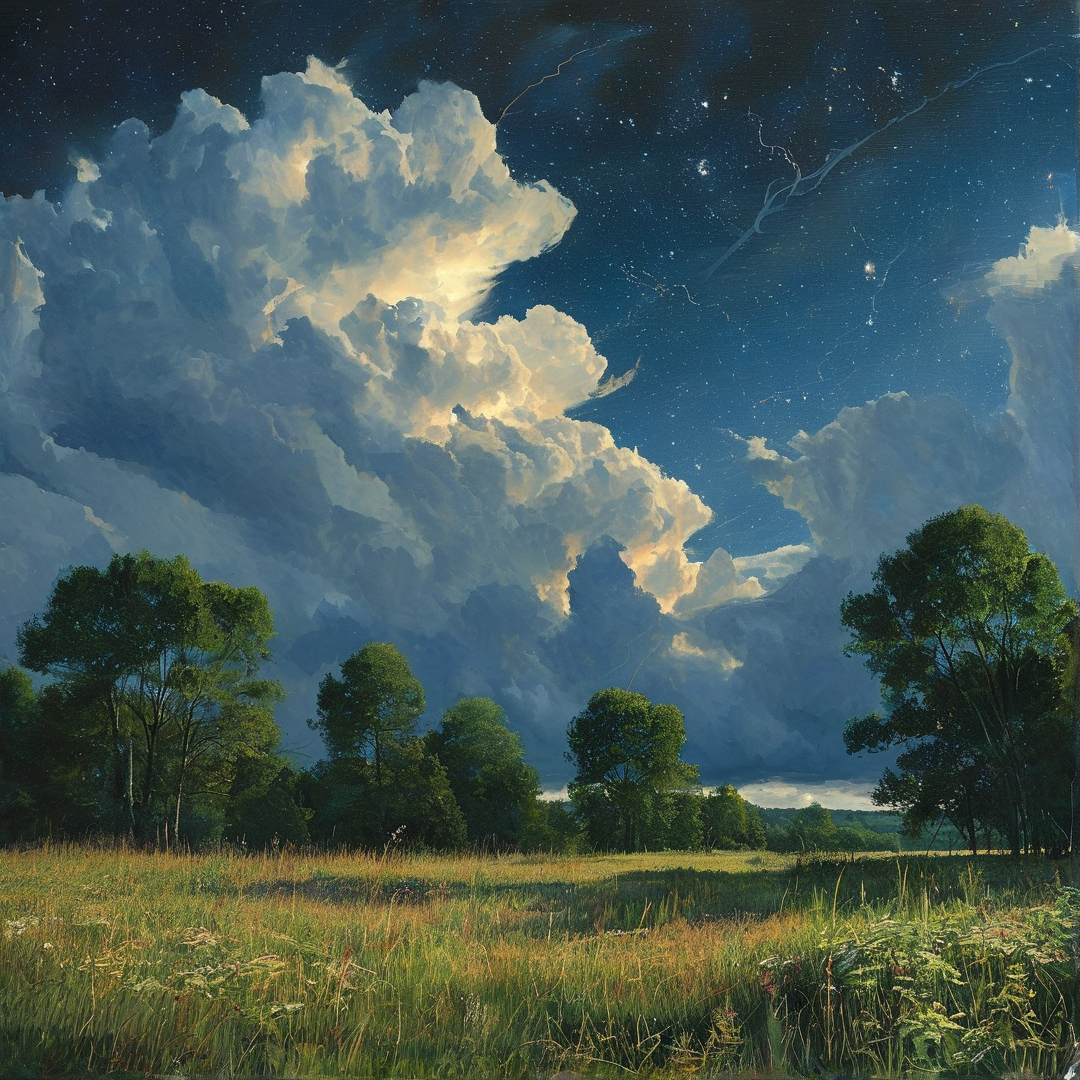 Starry Night Over the Field