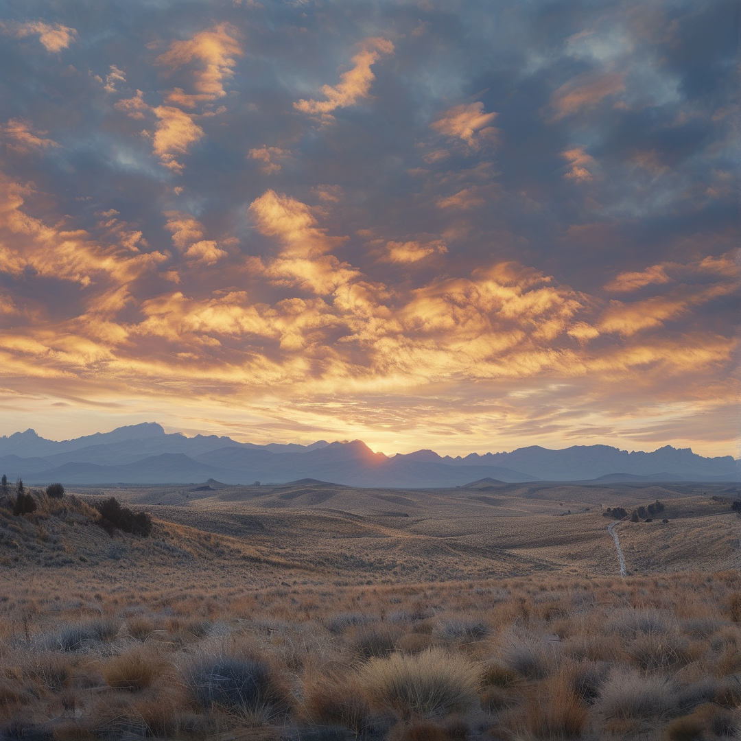 Mountain Valley Sunset