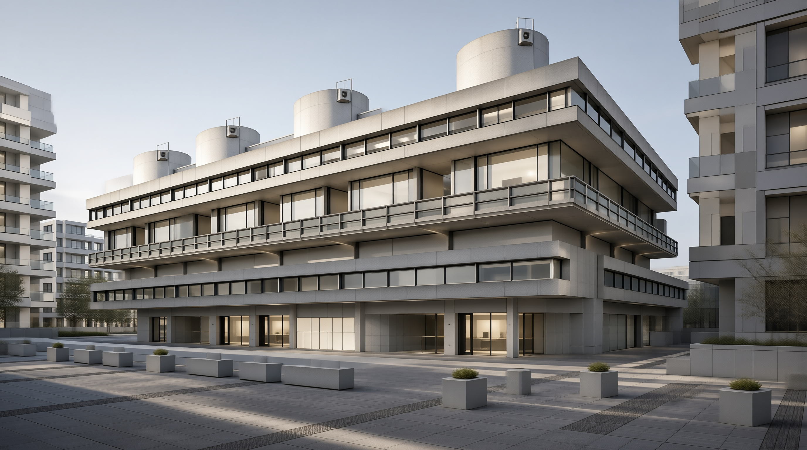 Sleek Modern Concrete Building