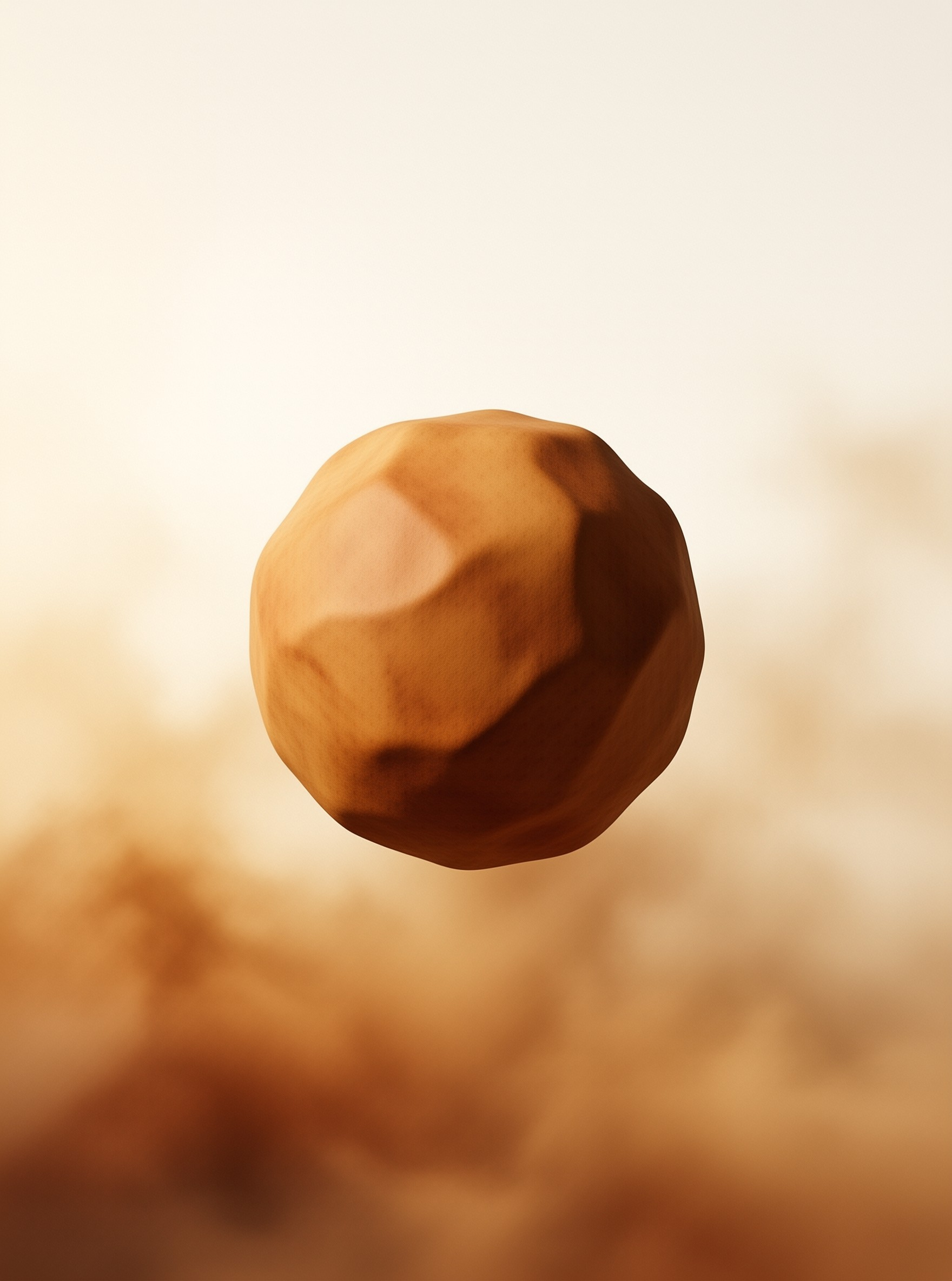 Floating Brown Sphere