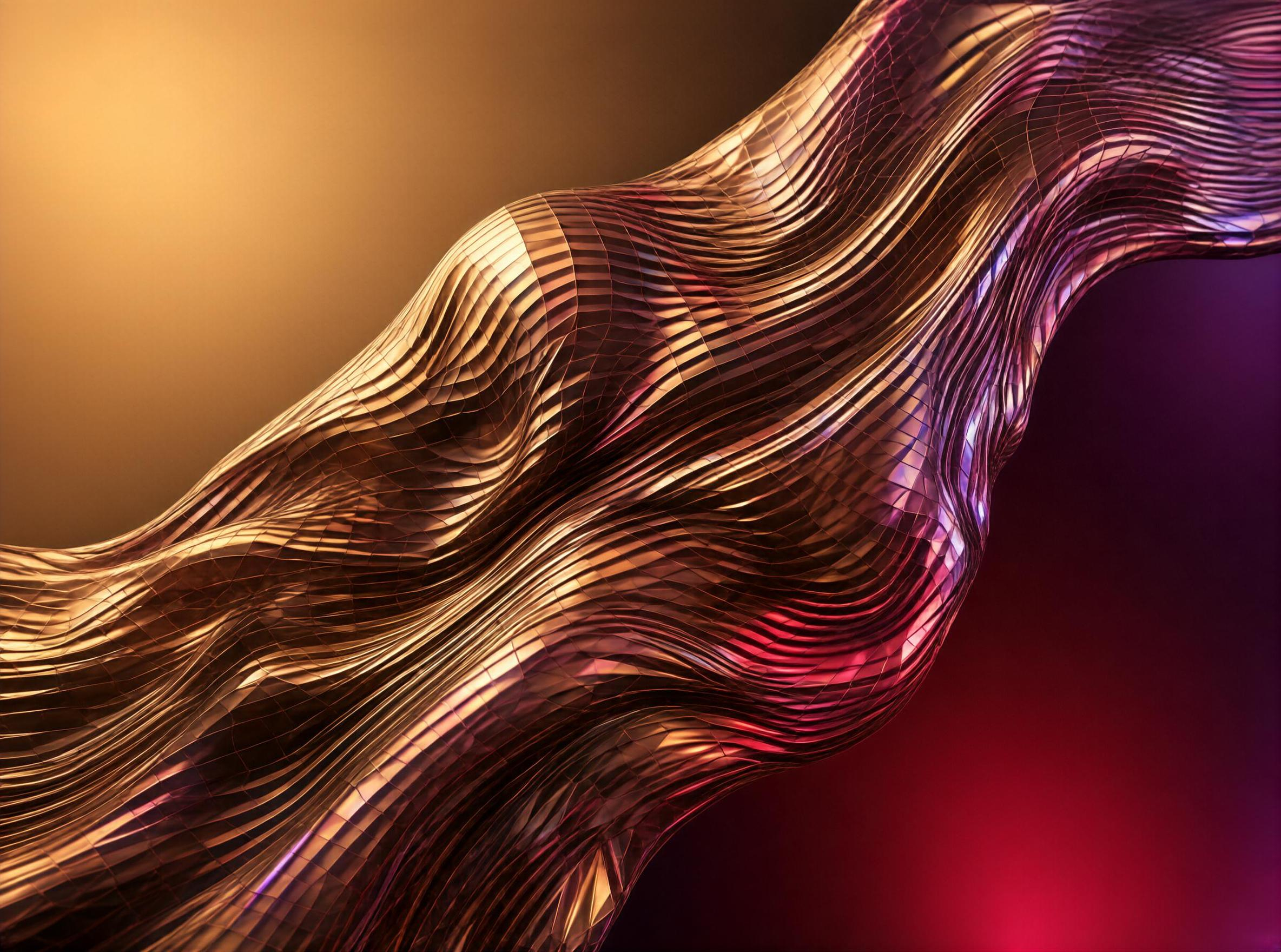 Wavy Metallic Grid
