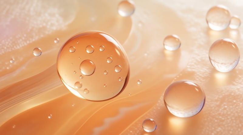 Amber Liquid Droplets
