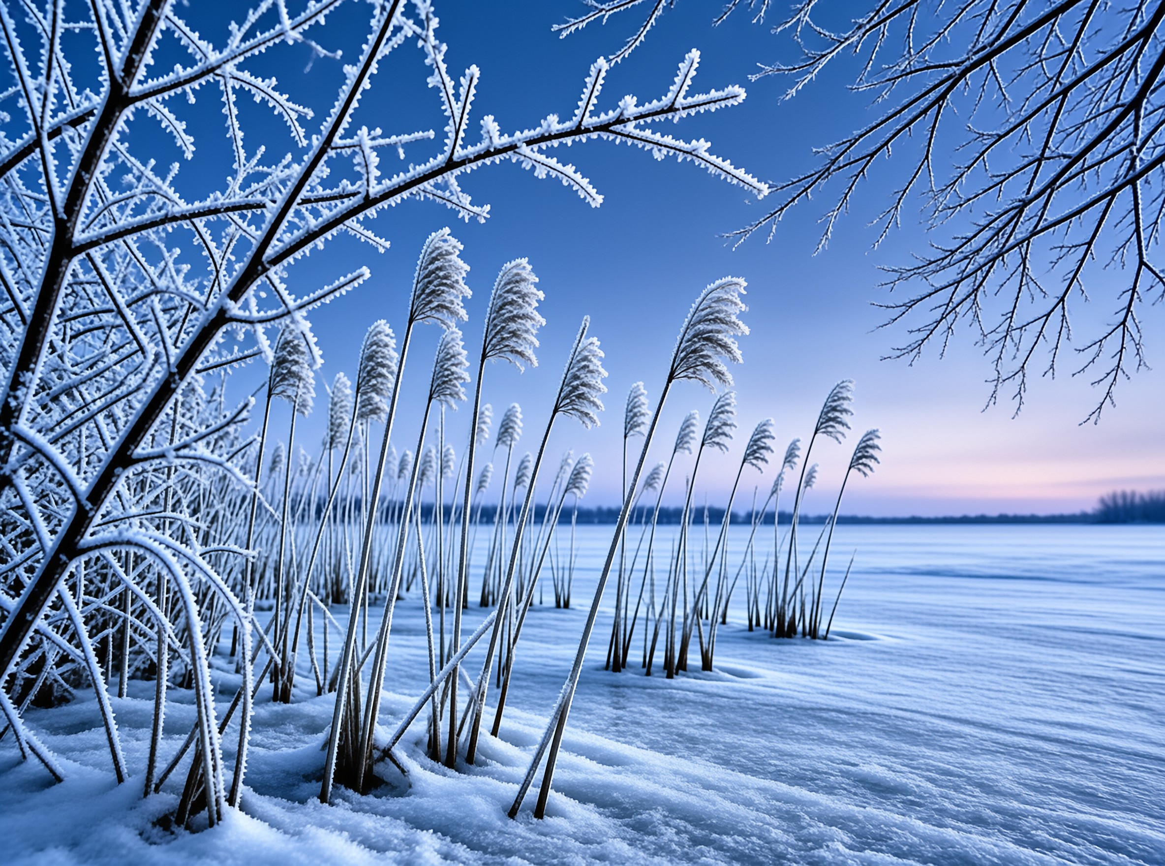 Winter Frost Landscape