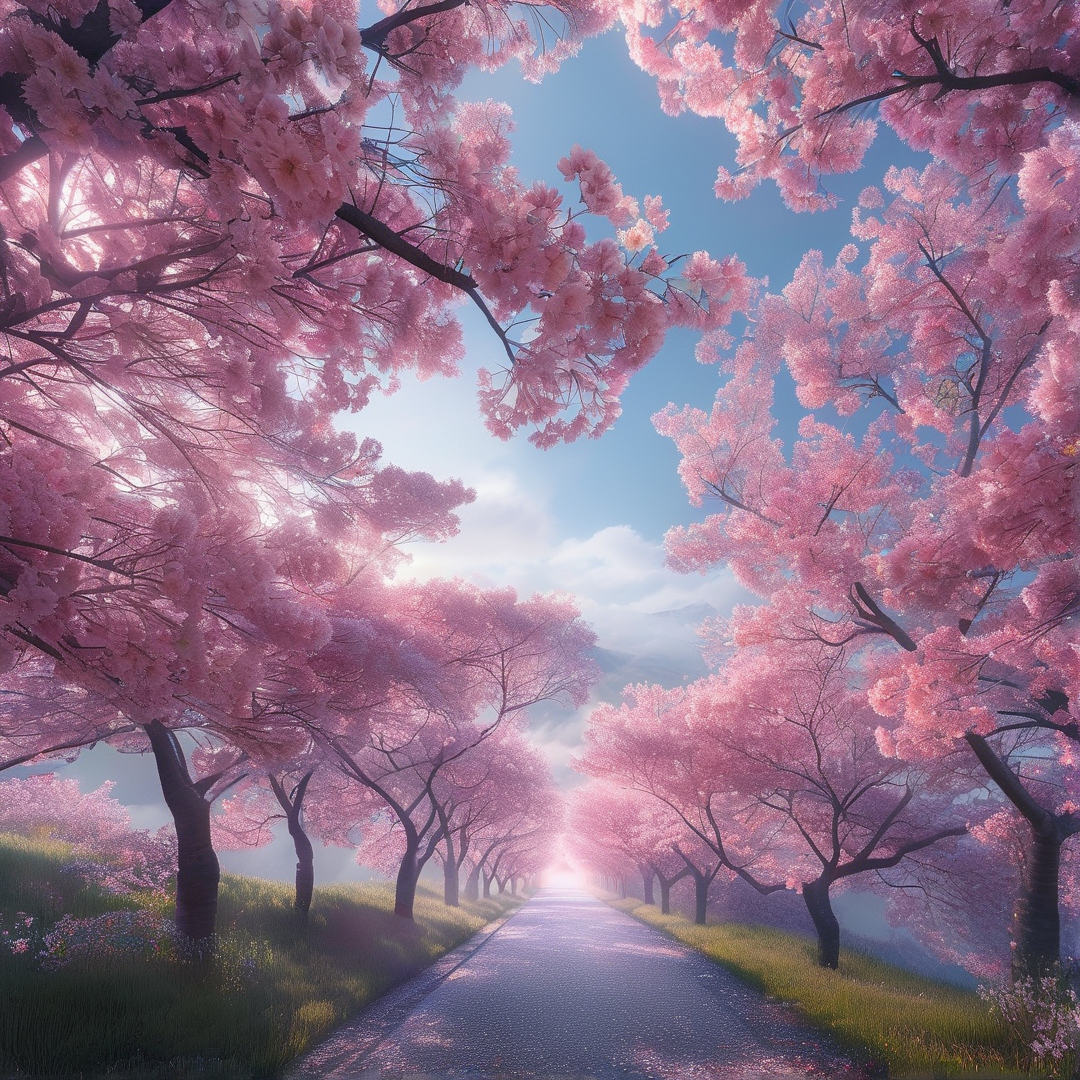 Cherry Blossom Pathway