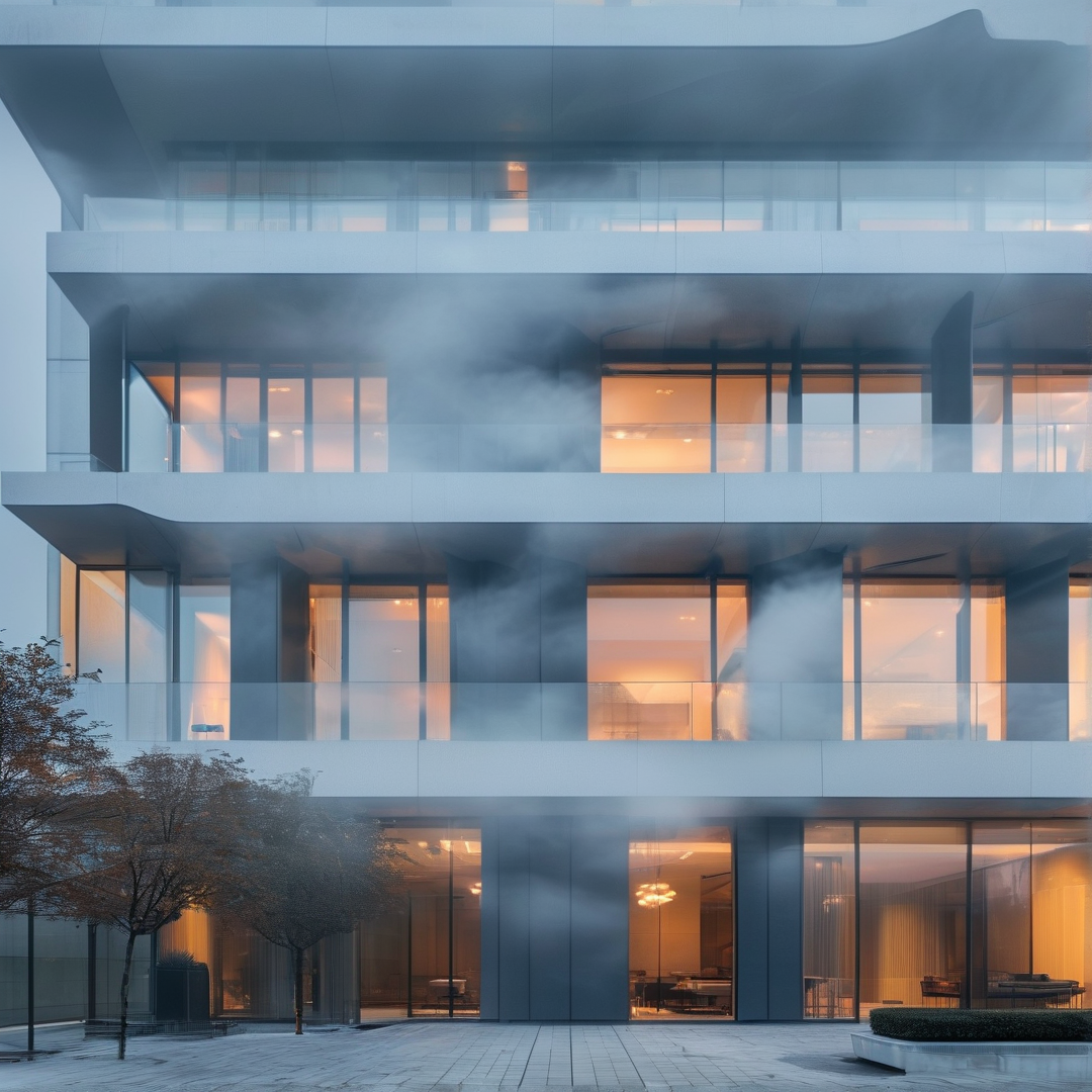 Modern Misty Architecture