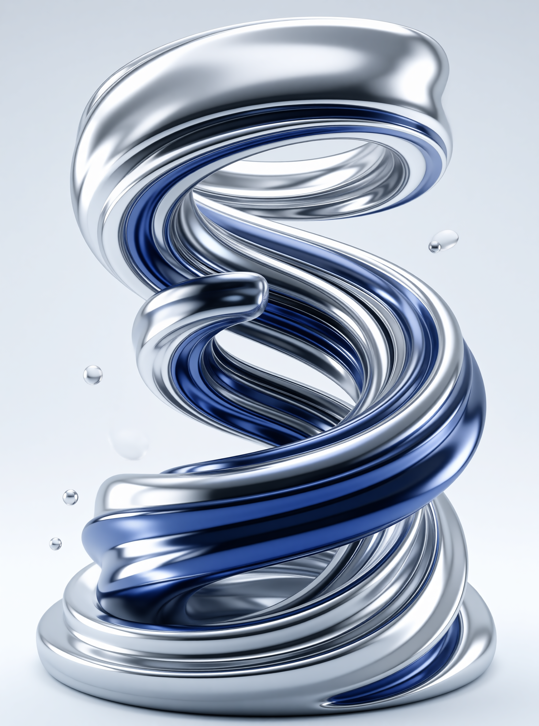 Abstract Metallic Spiral