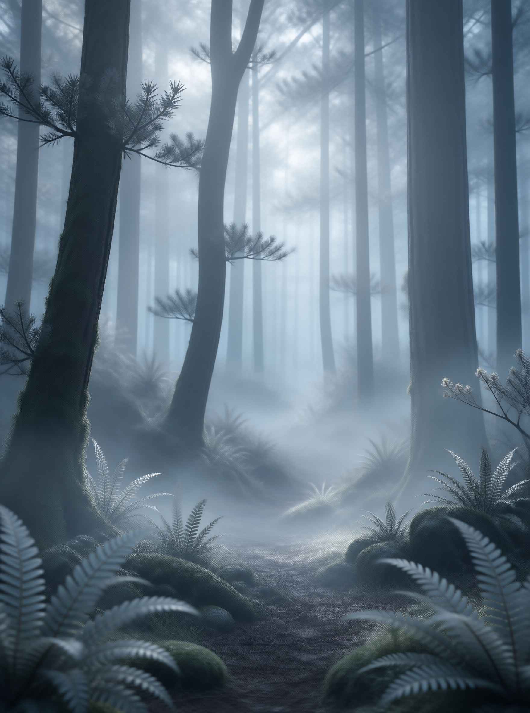 Misty Forest Path