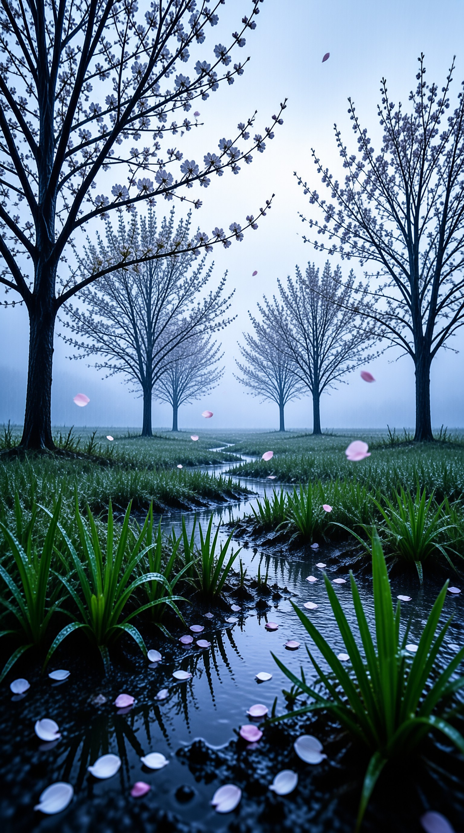 Misty Blossom Stream