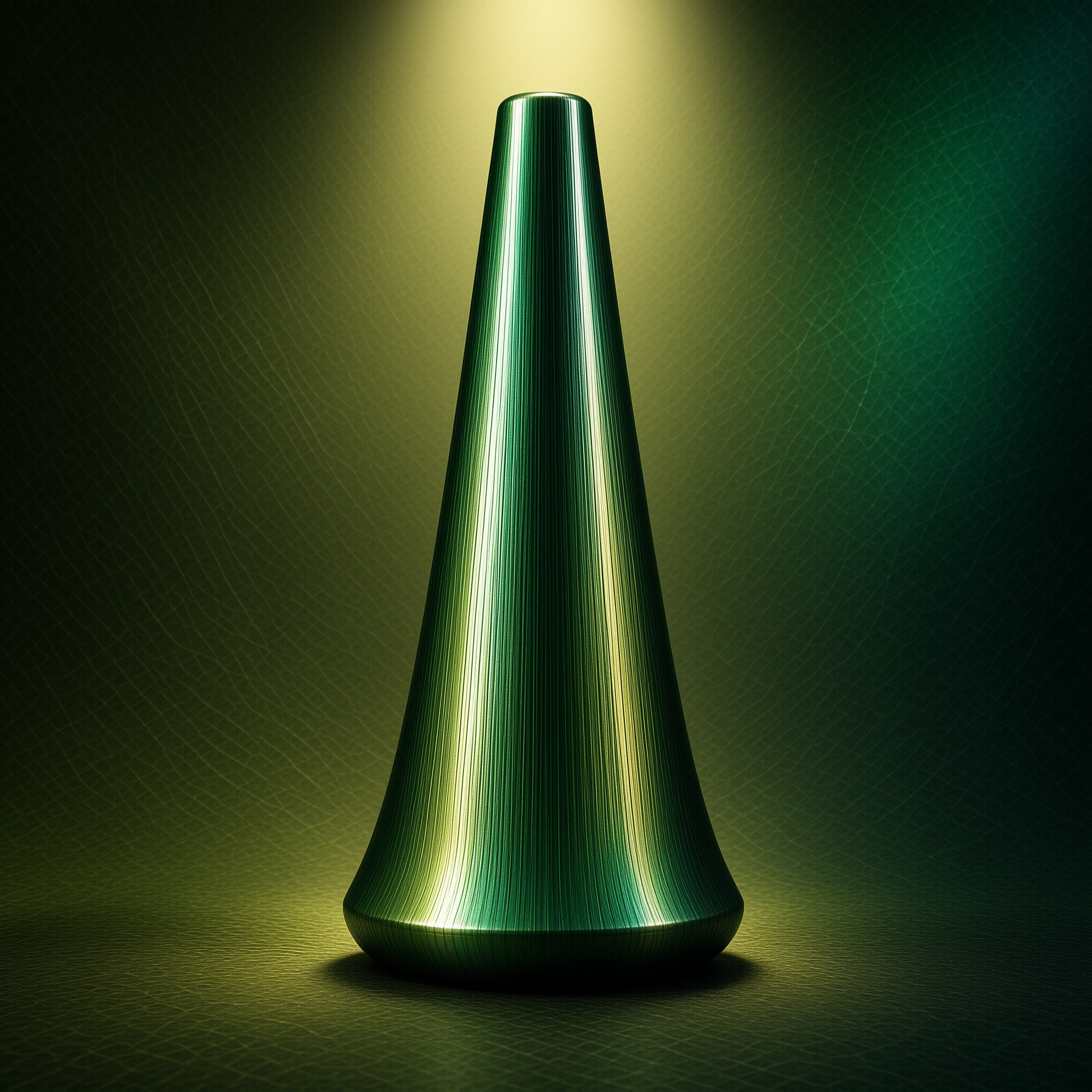 Green Metallic Vase