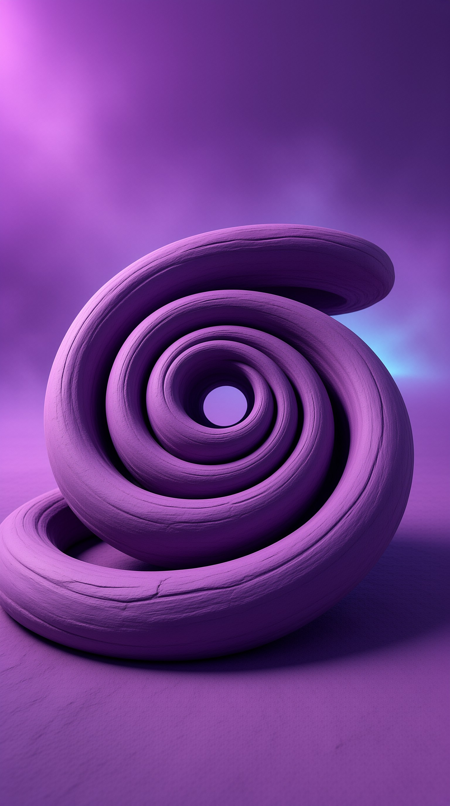 Purple Spiral Sculpture