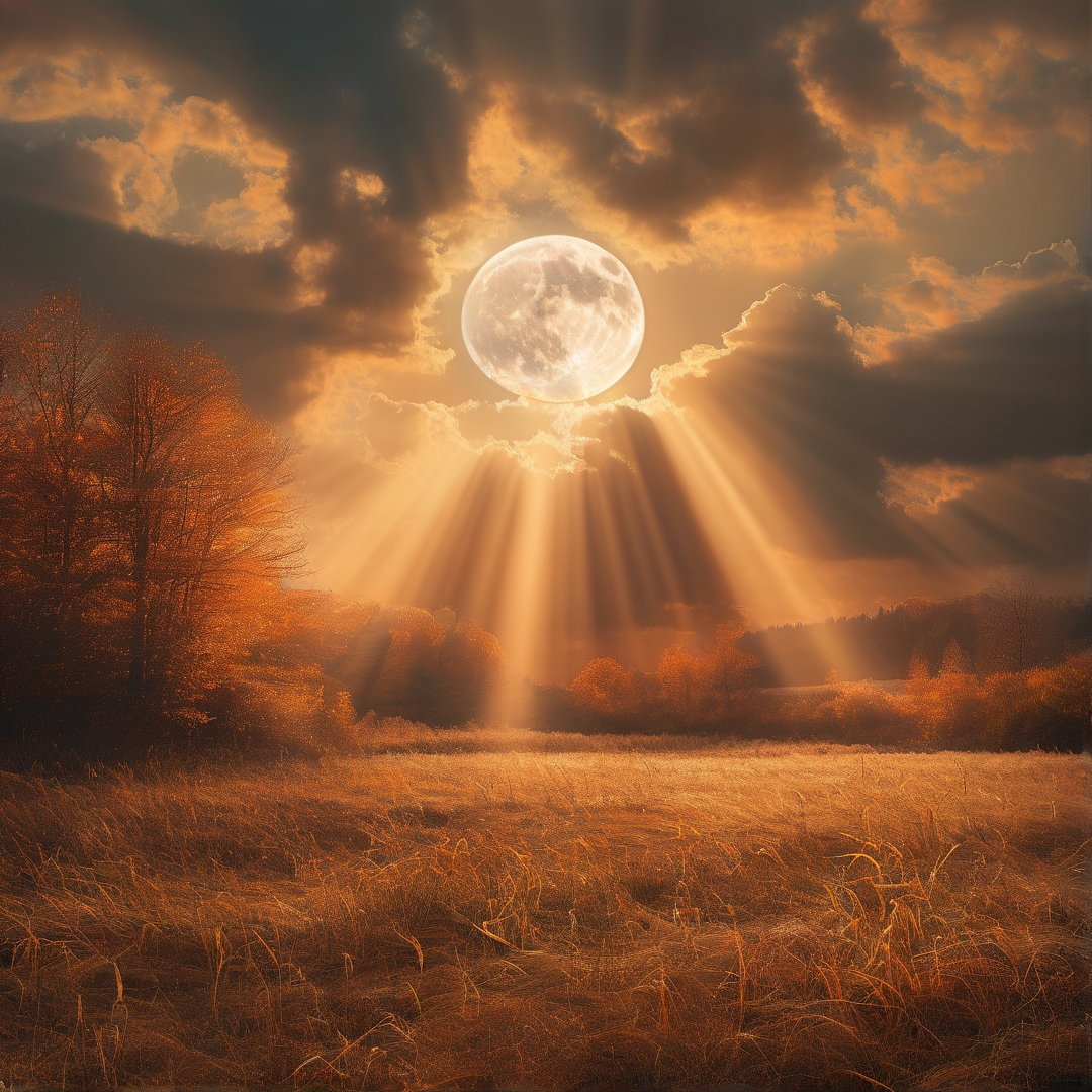 Radiant Moonlight Scene