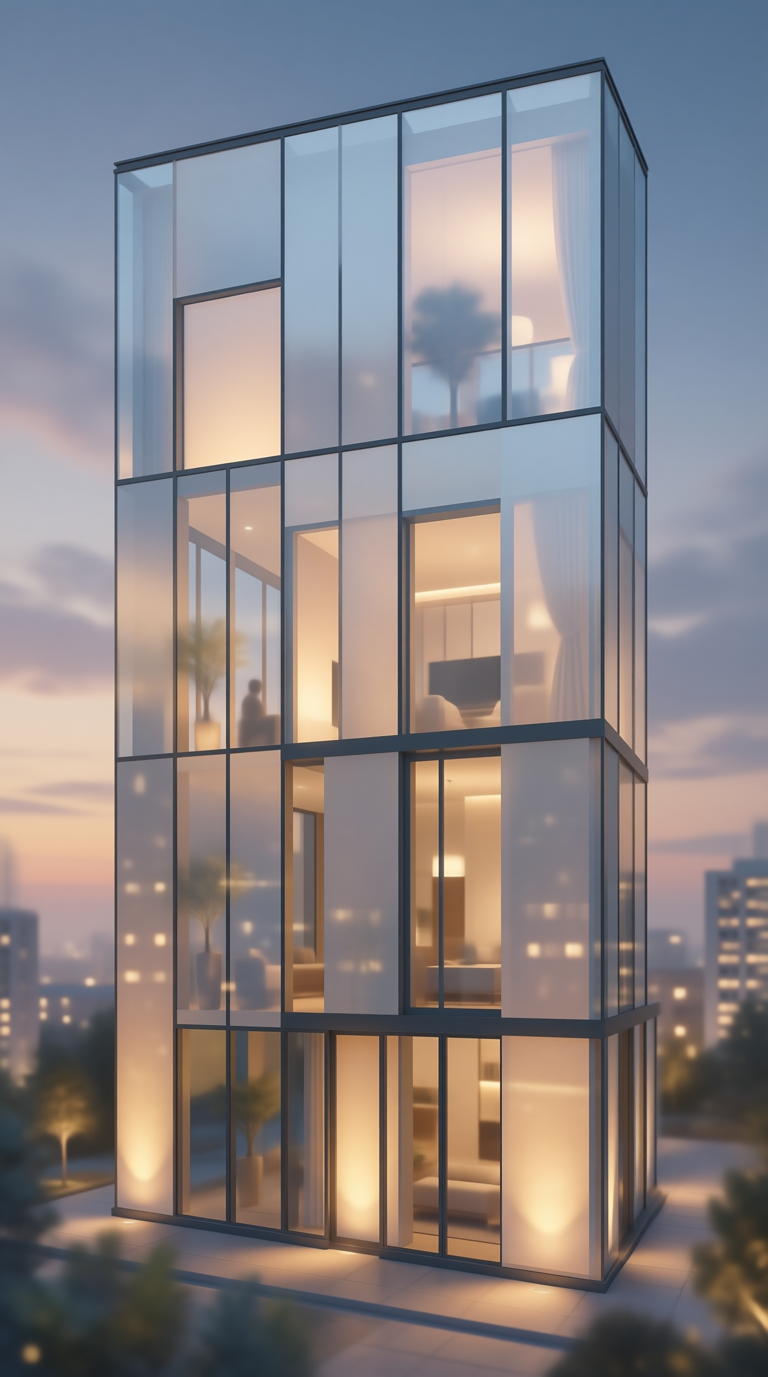 Modern Glass Tower