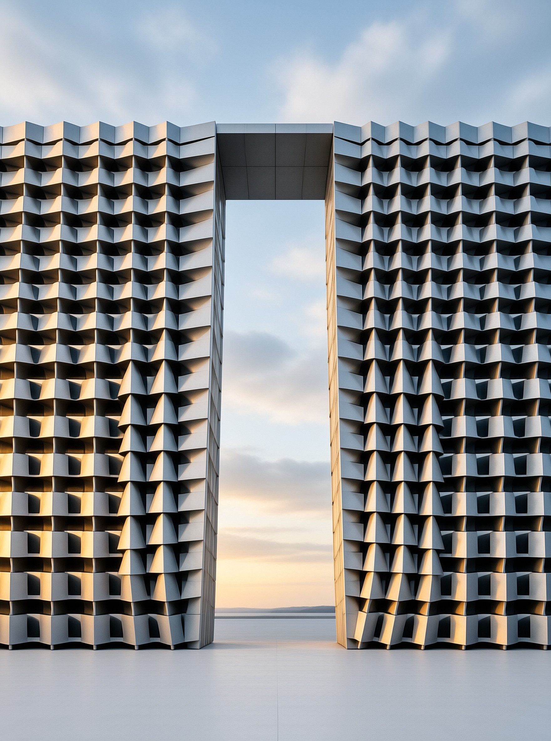 Futuristic Geometric Archway
