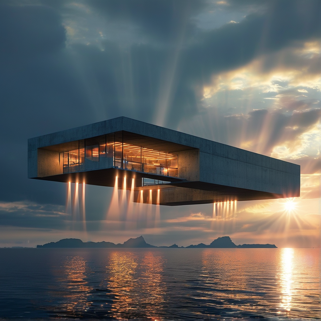 Floating Architecture Sunset