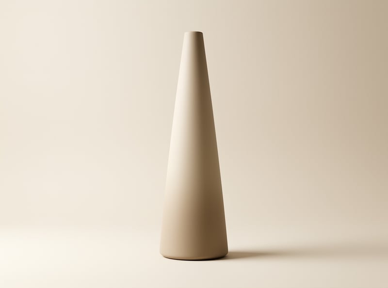 Matte Cone — Minimalist Still-Life Study