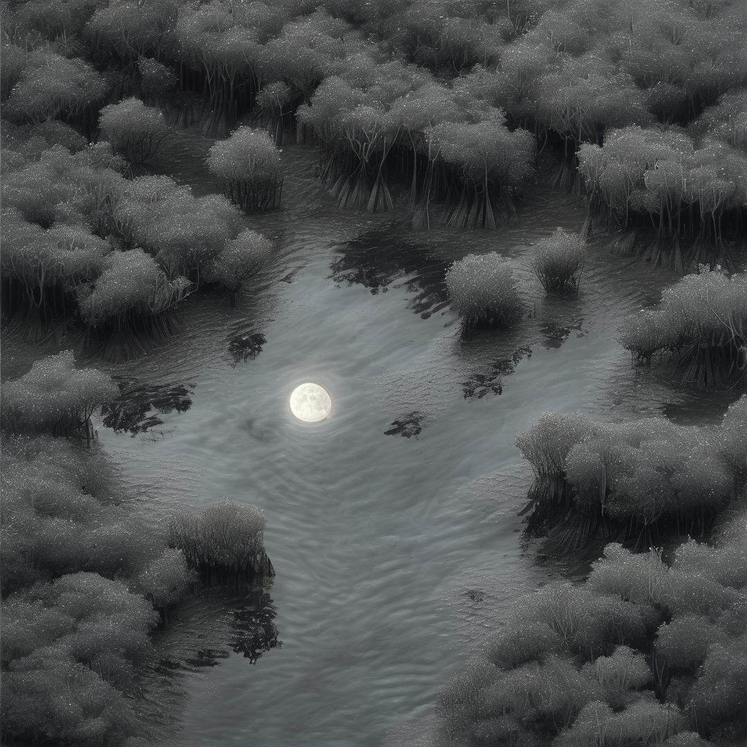 Full Moon in the River