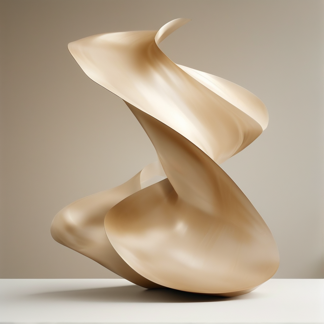 Abstract Beige Sculpture