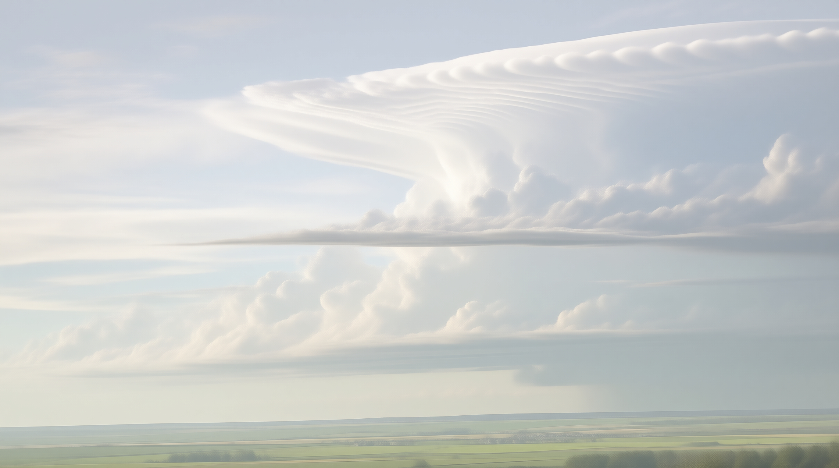 Unique Cloud Formation Over Plains