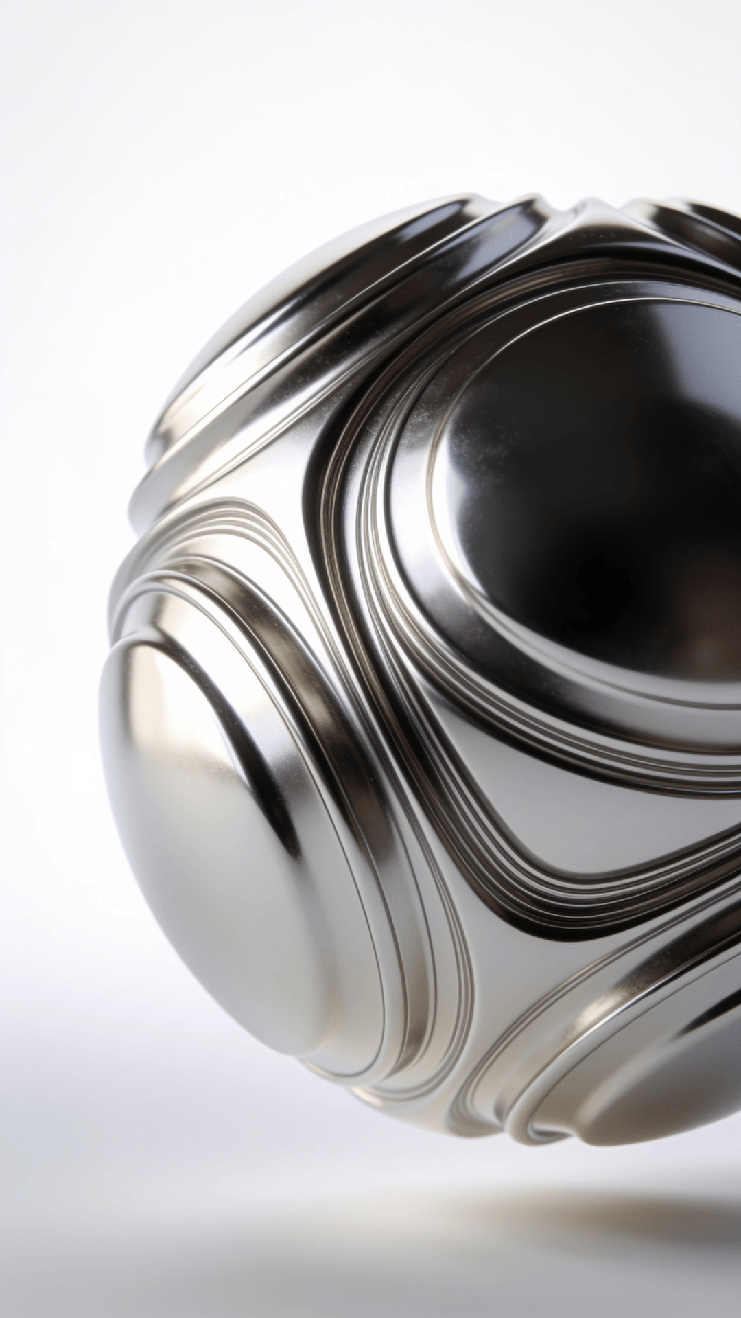 Metallic, Elegant Floating Orb