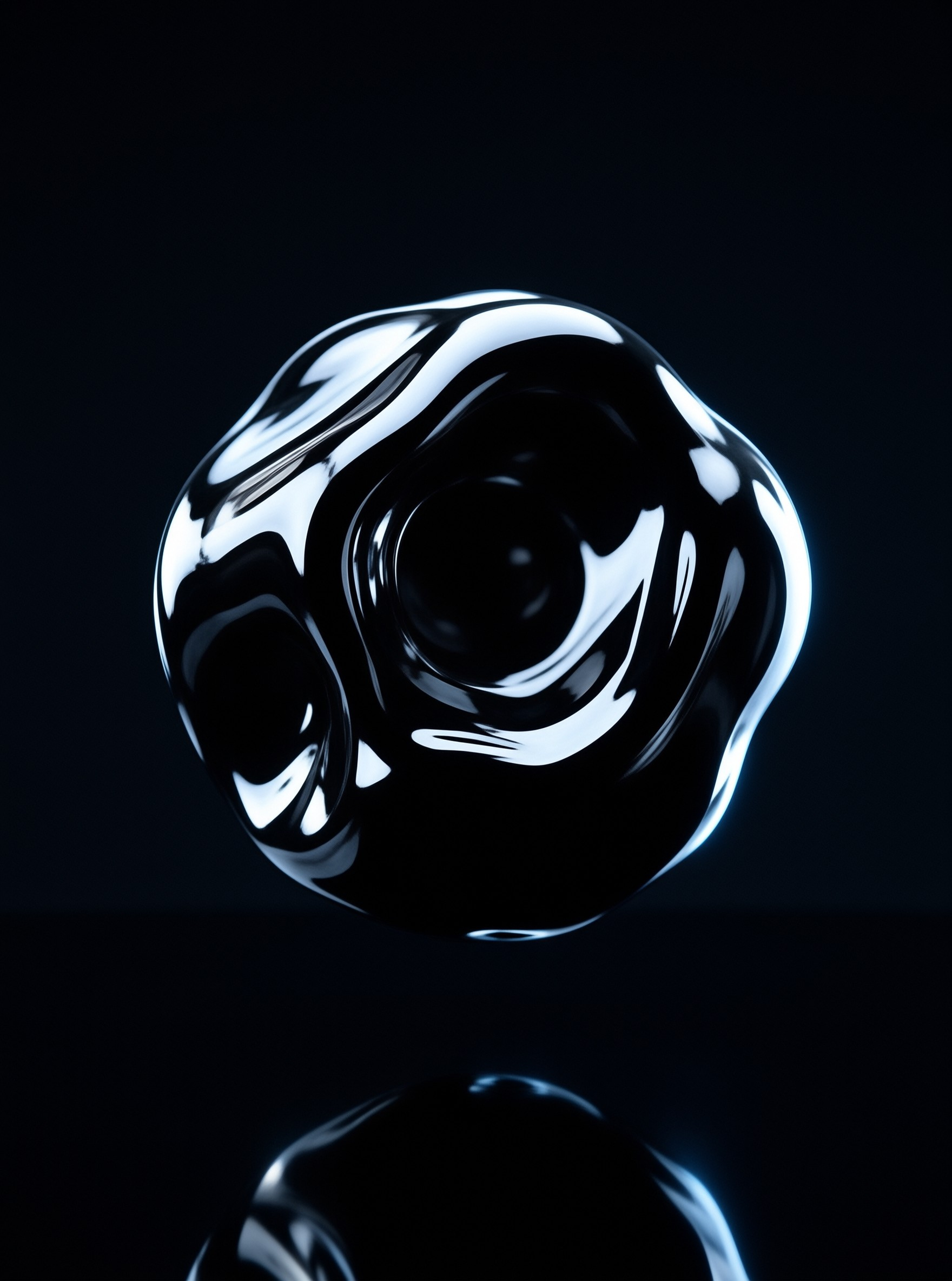 Obsidian Orb — Liquid Light Study