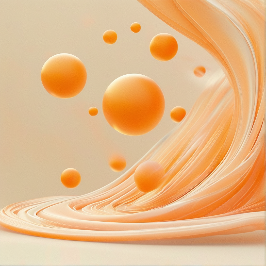 Warm Orange Abstract Flow