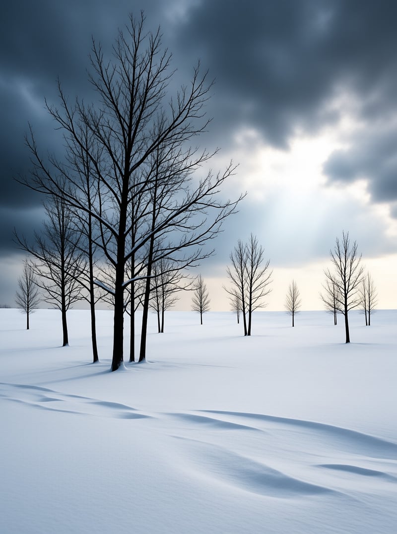 Winter Trees in Snow