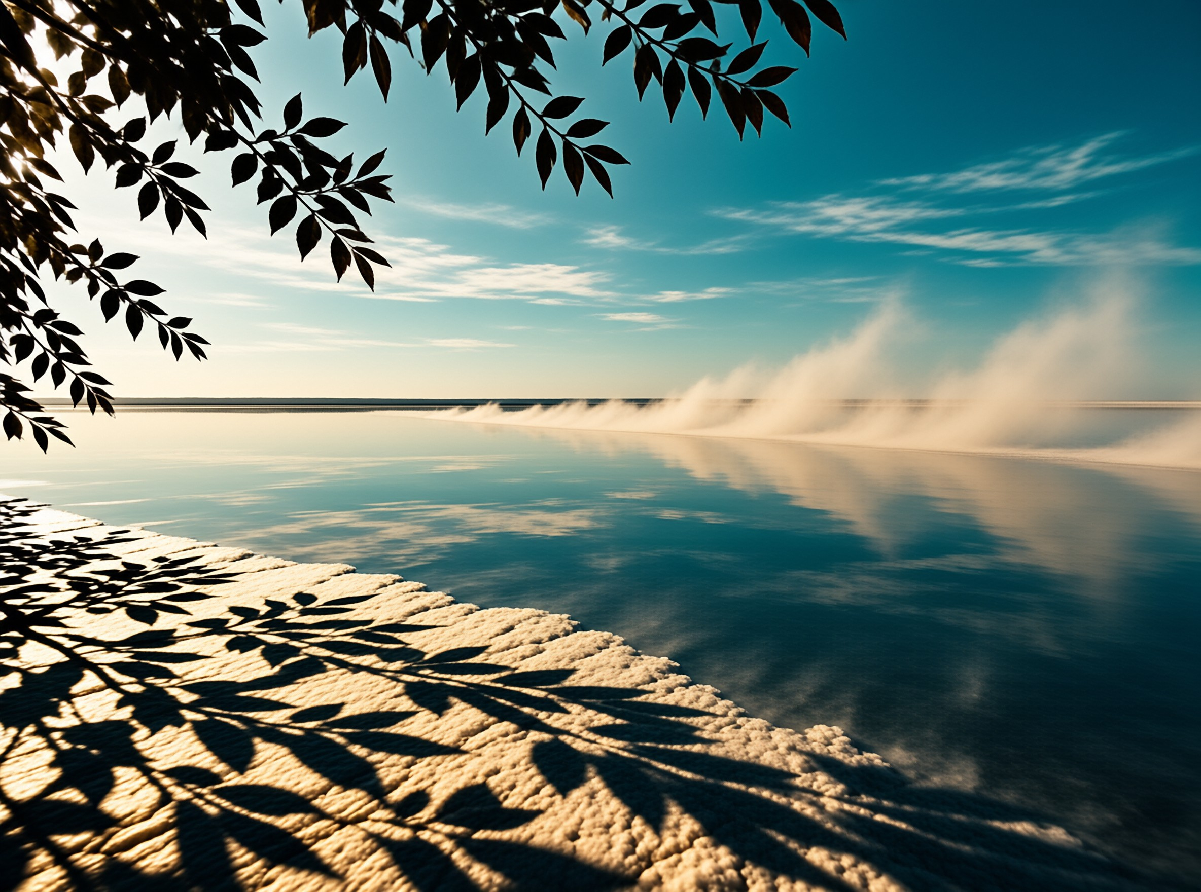 Tranquil Misty Waterscape