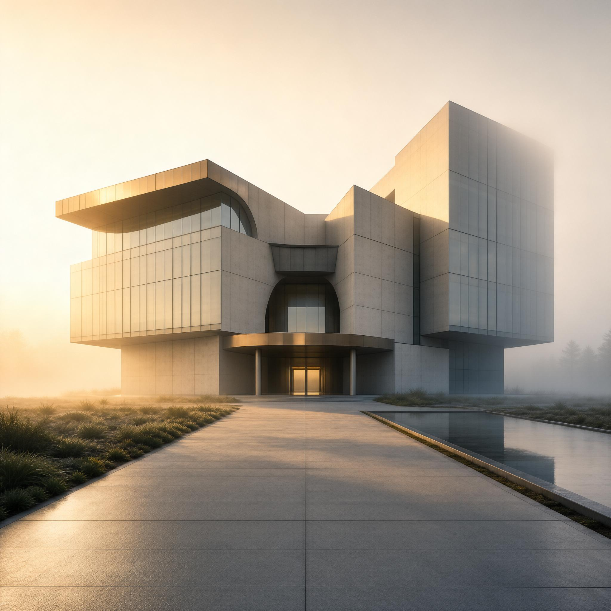 Futuristic Minimalist Architecture