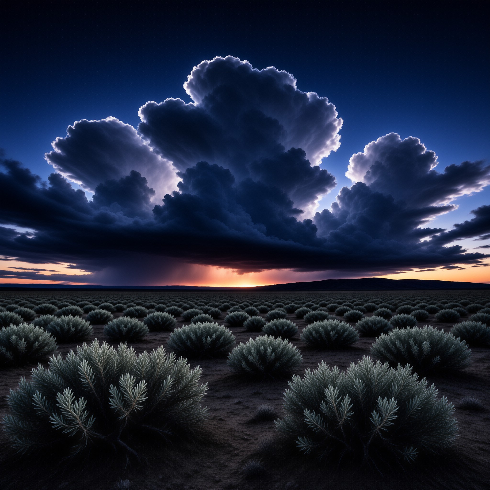 Dramatic Desert Twilight