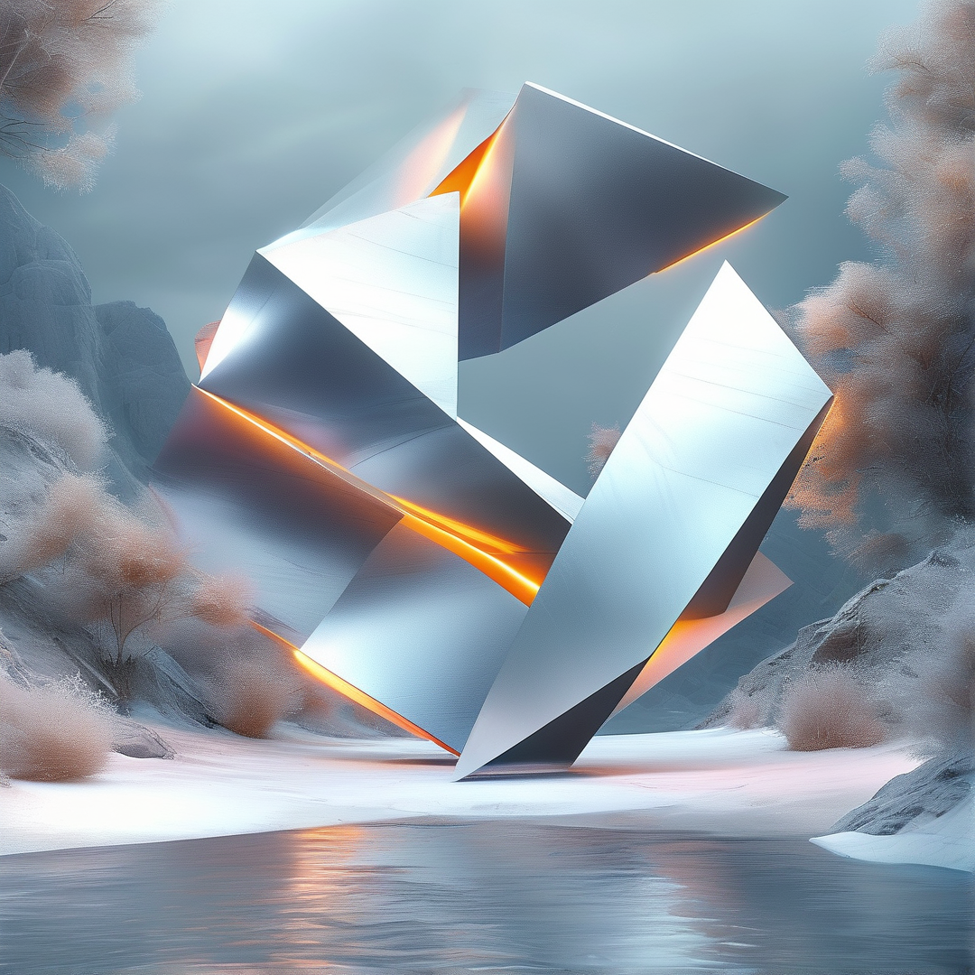 Abstract Metallic Sculpture
