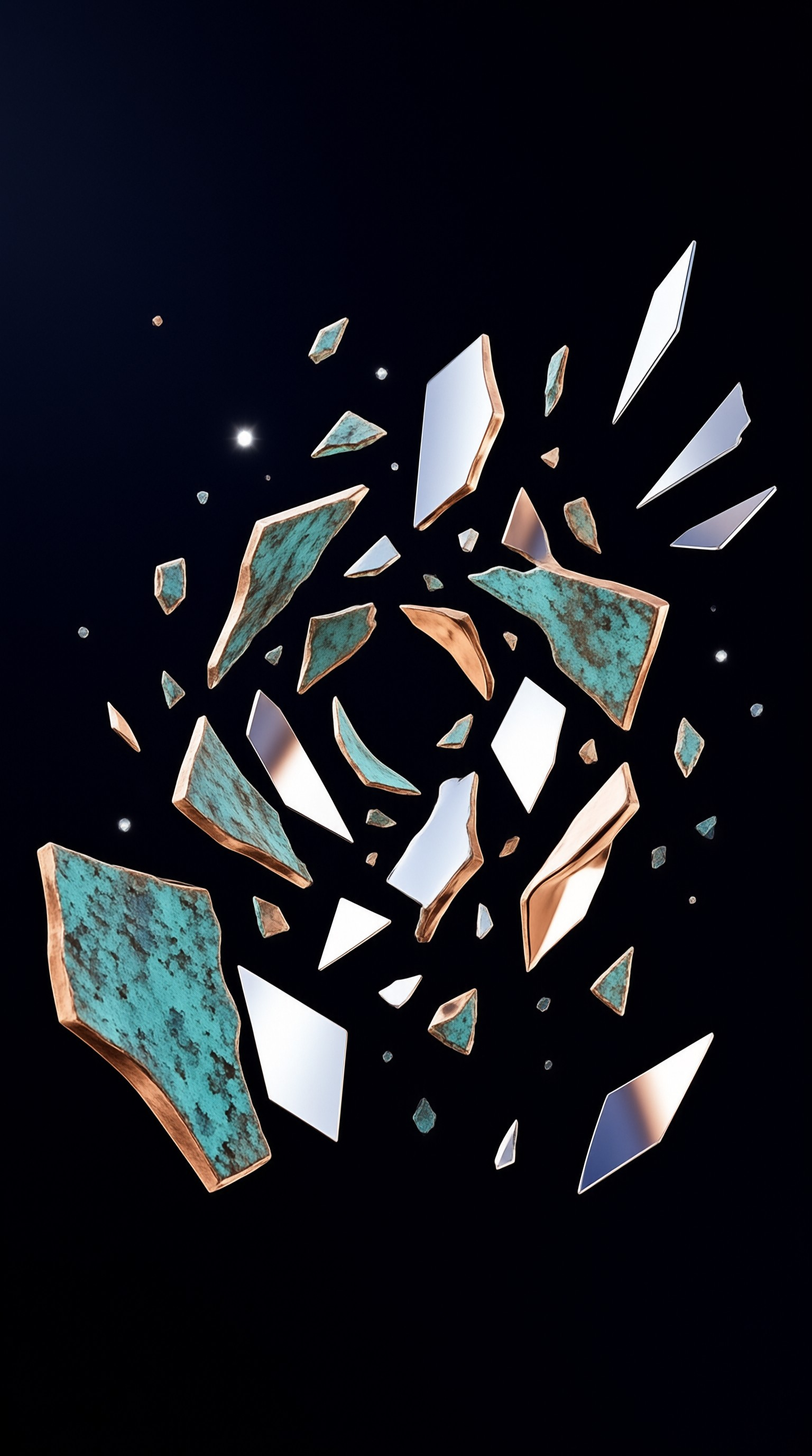Exploding Metallic Shards