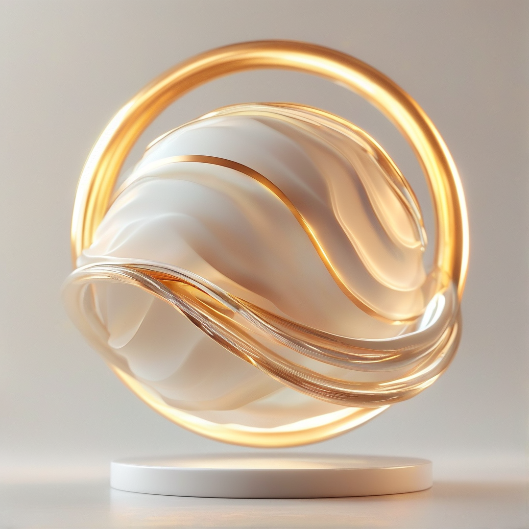 Abstract Flowing Sculpture