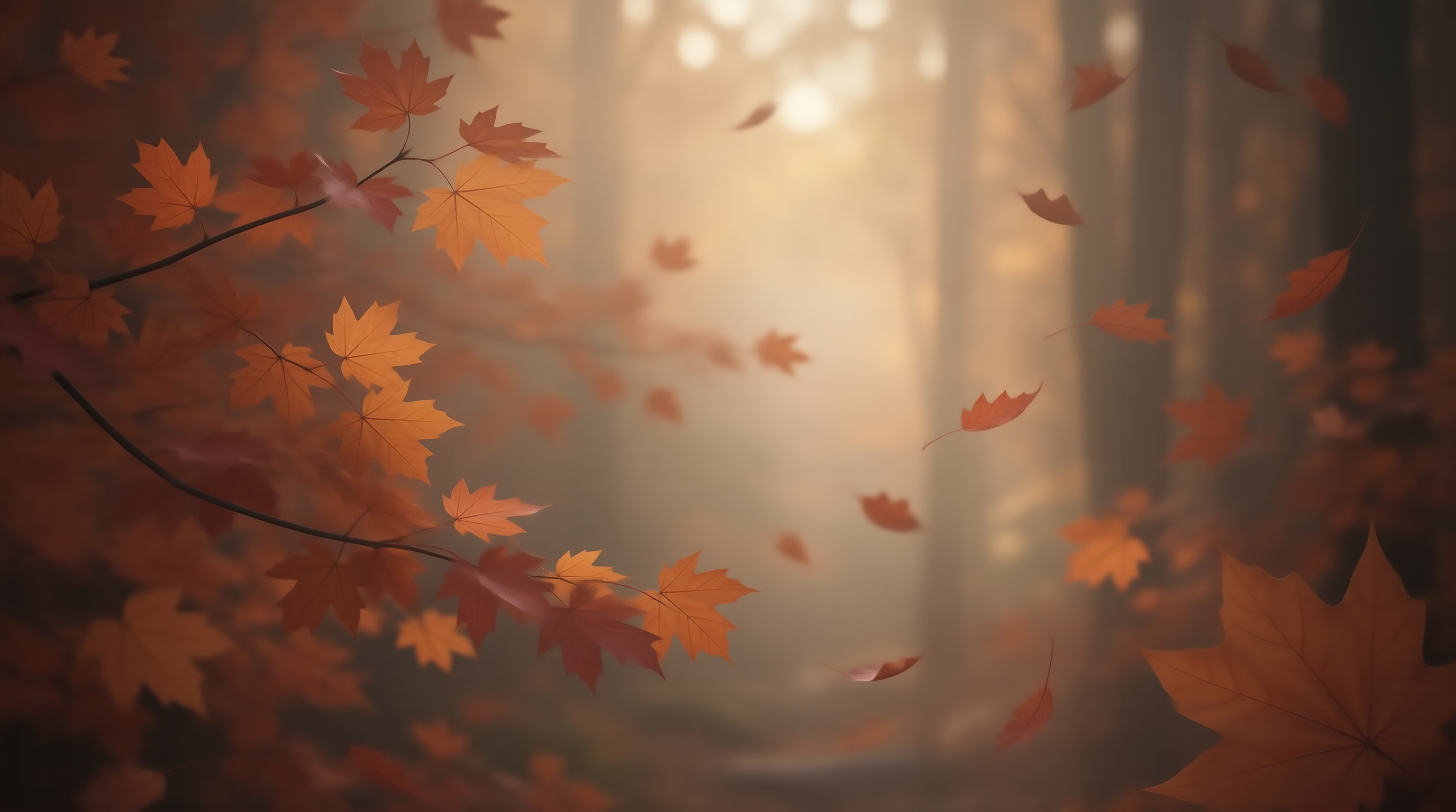 Autumn Mist Forest