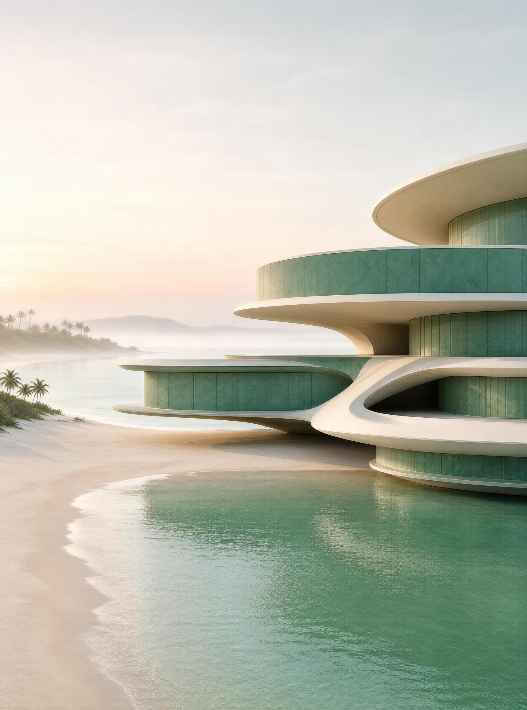 Futuristic Beach Architecture