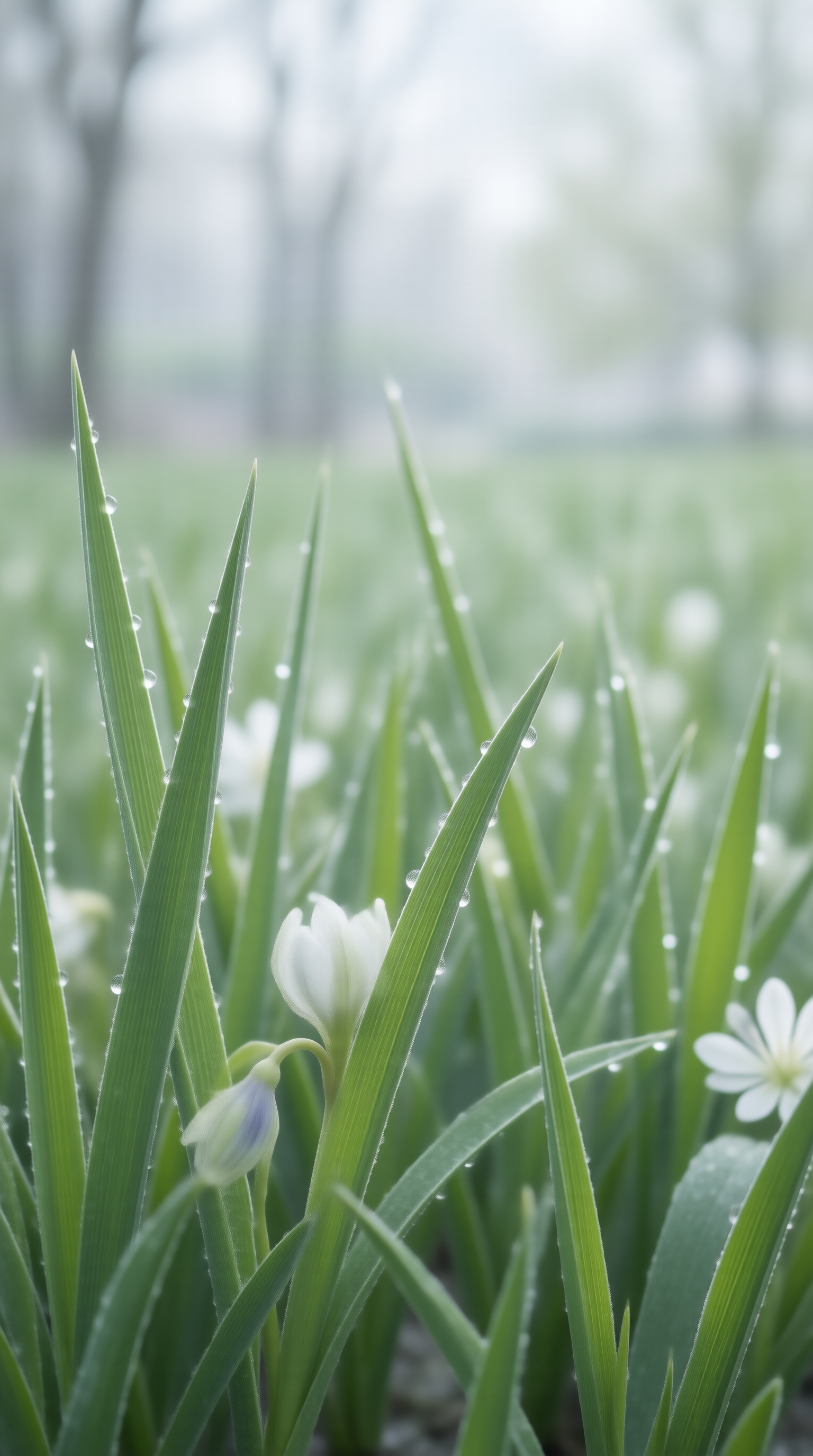 Morning Dew on Green Grass