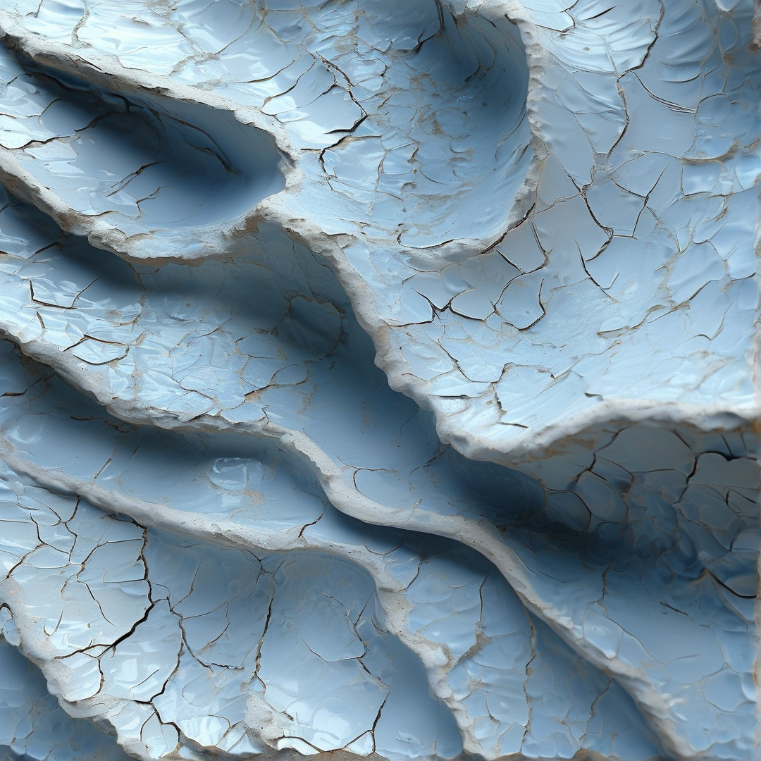 Cracked Blue Surface
