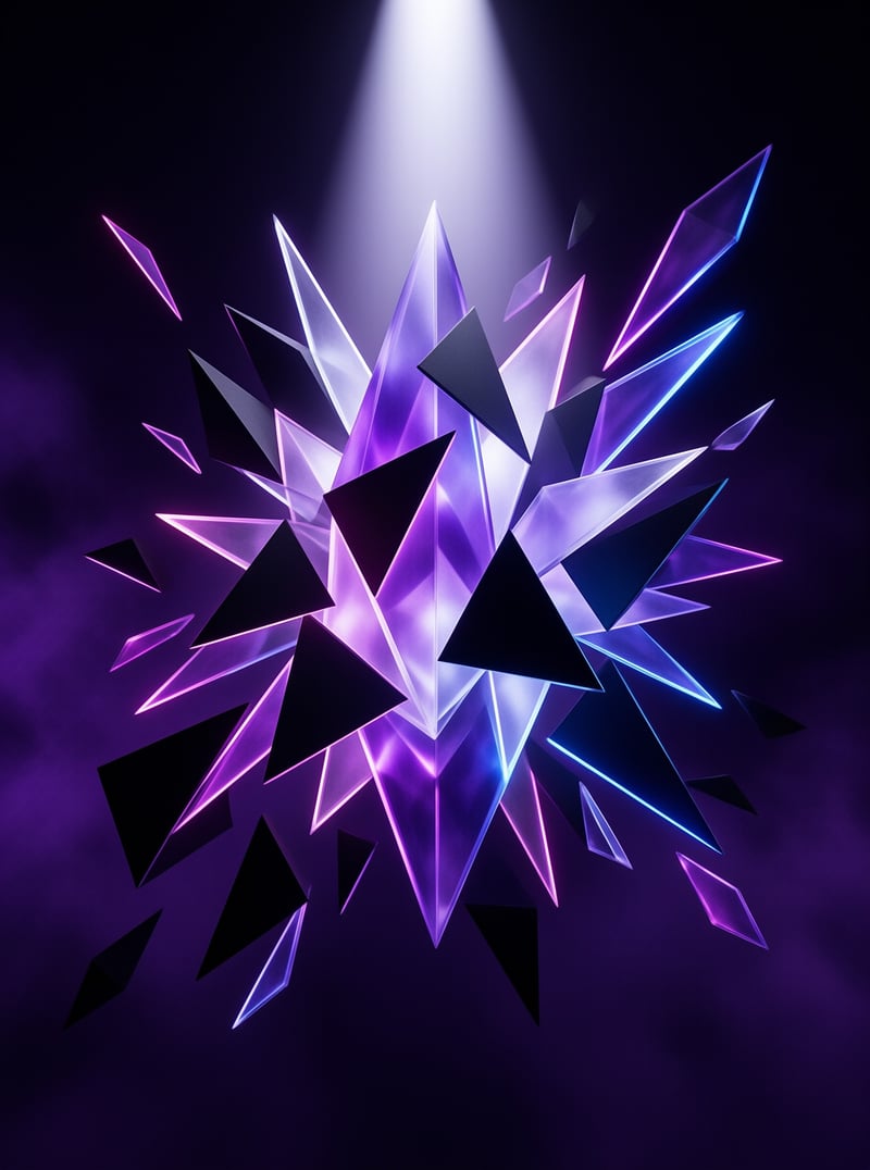 Purple Crystal Shard Burst
