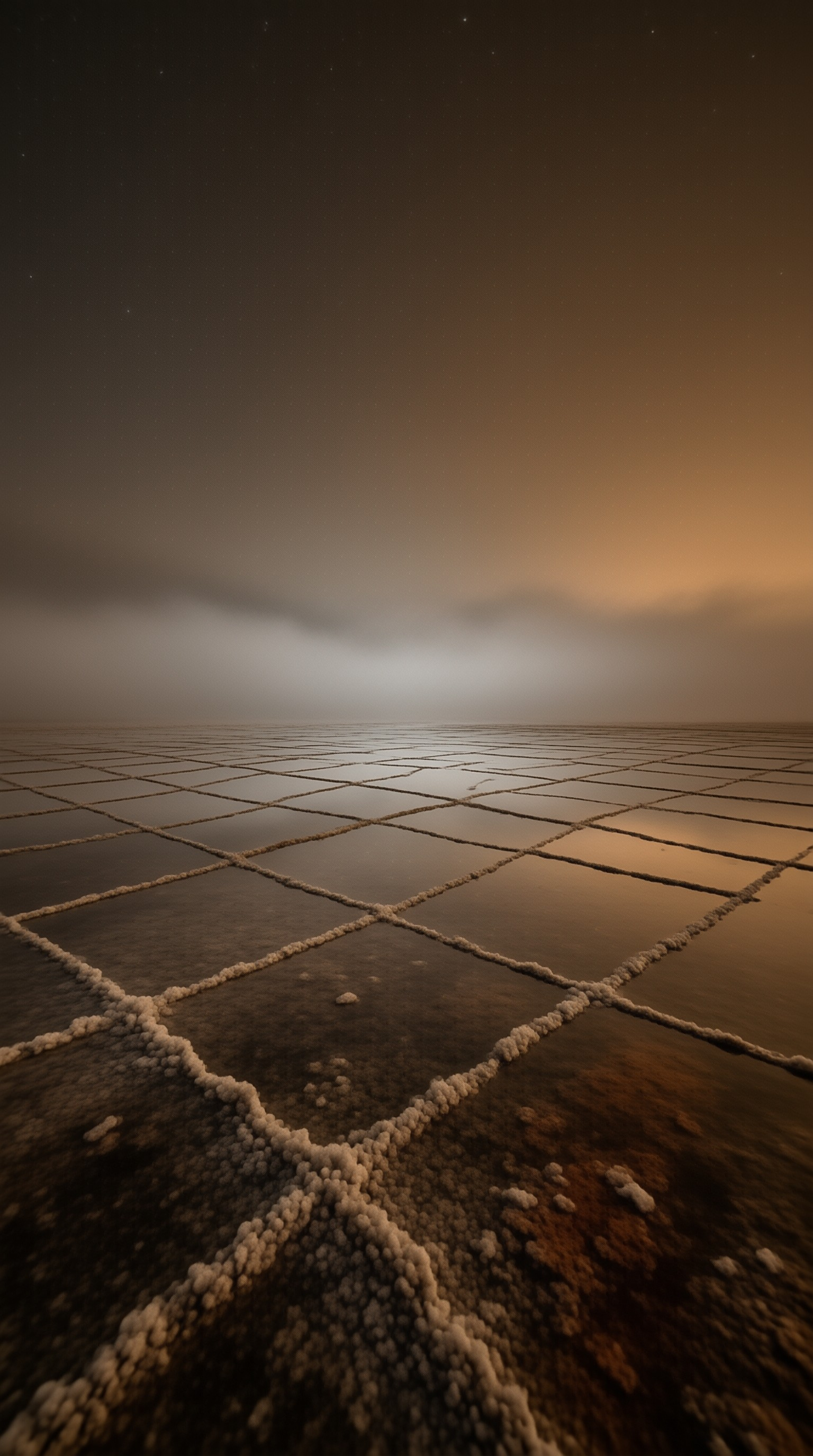 Salt Pans at Sunset